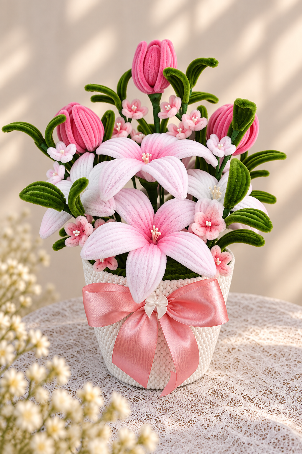 Flower arrangement 'Pink Whisper' (Pre-order)