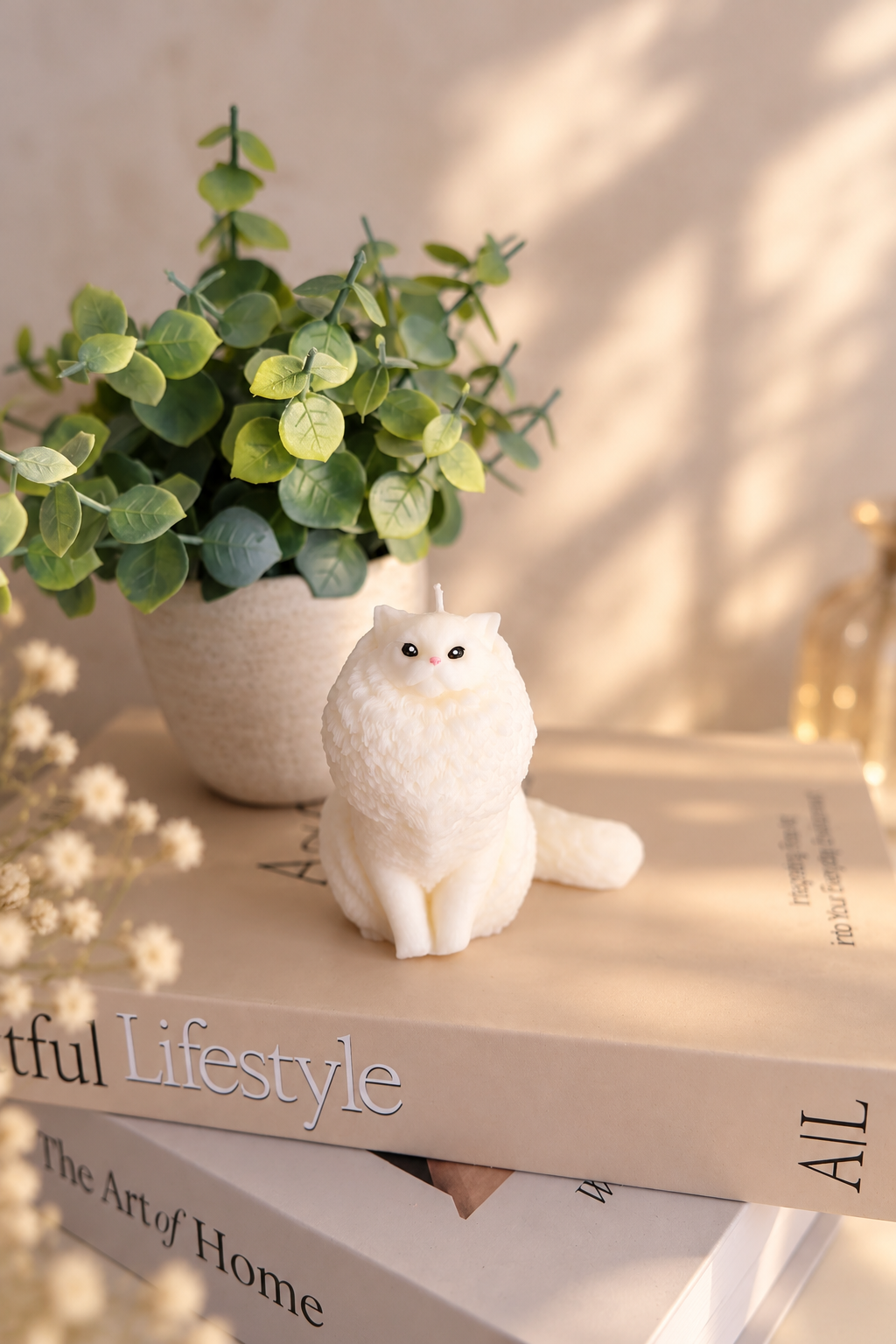 Bougie "Chat Ragdoll/Maine Coone"