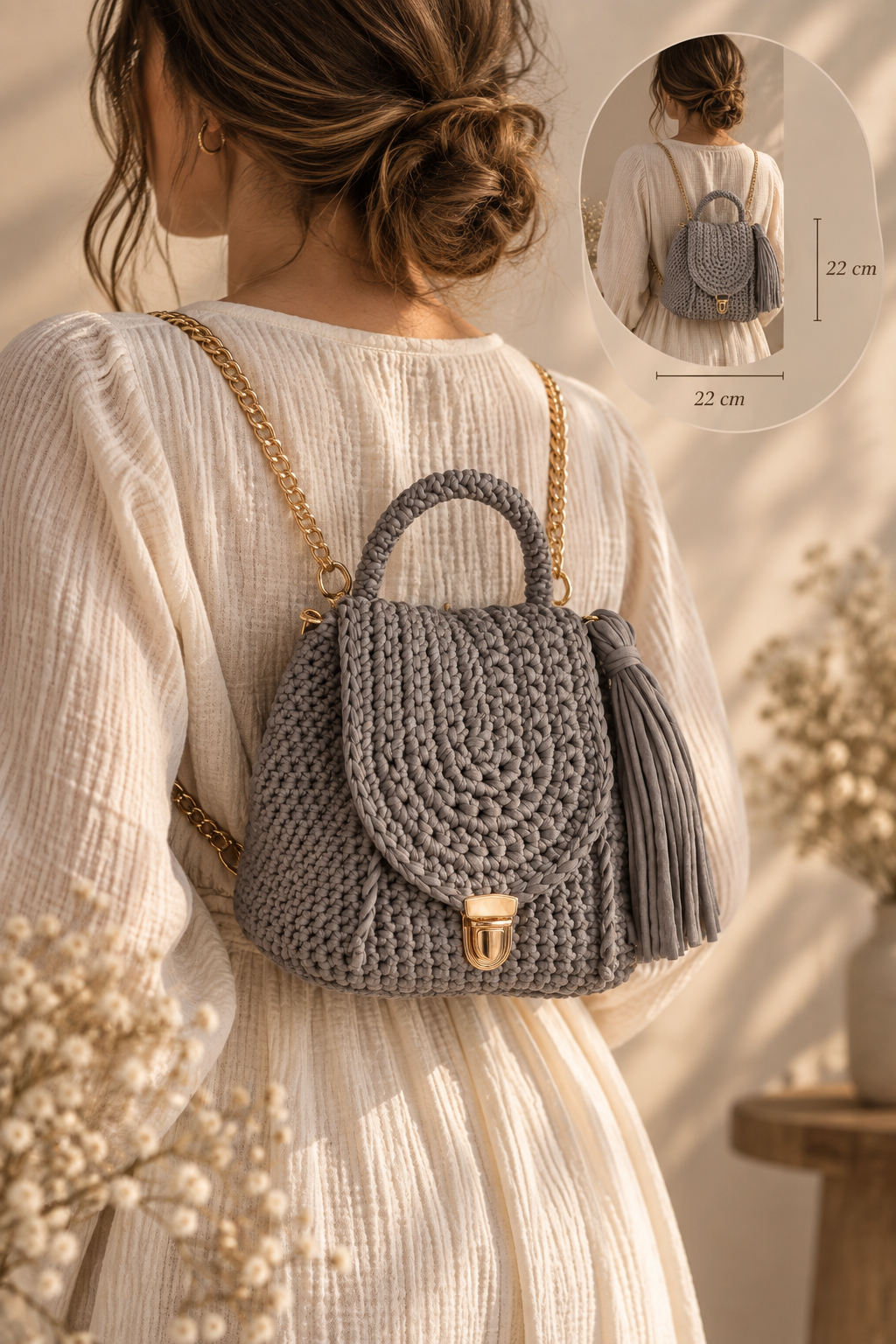 Sac à dos au crochet