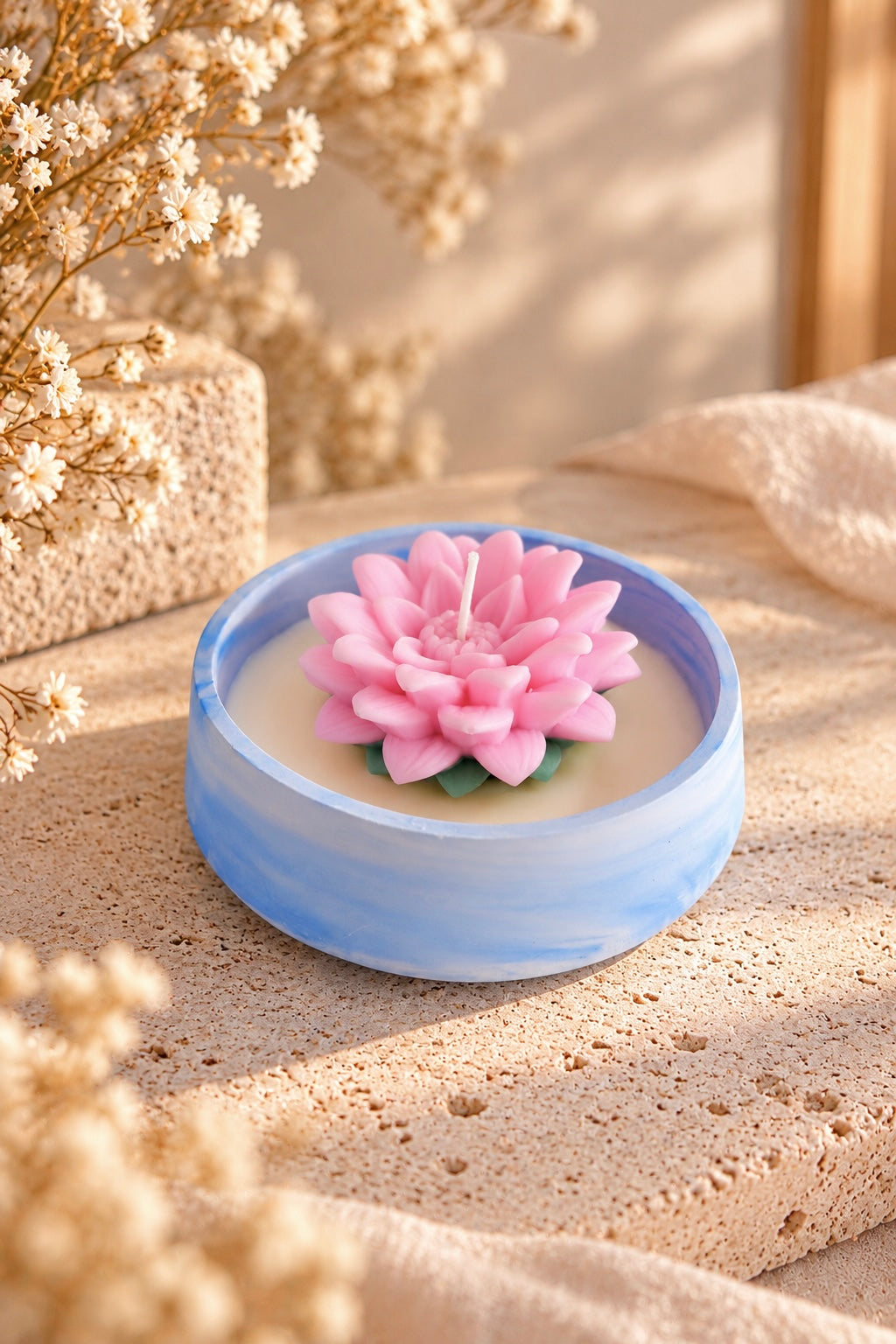 Kaars 'Single Lotus'