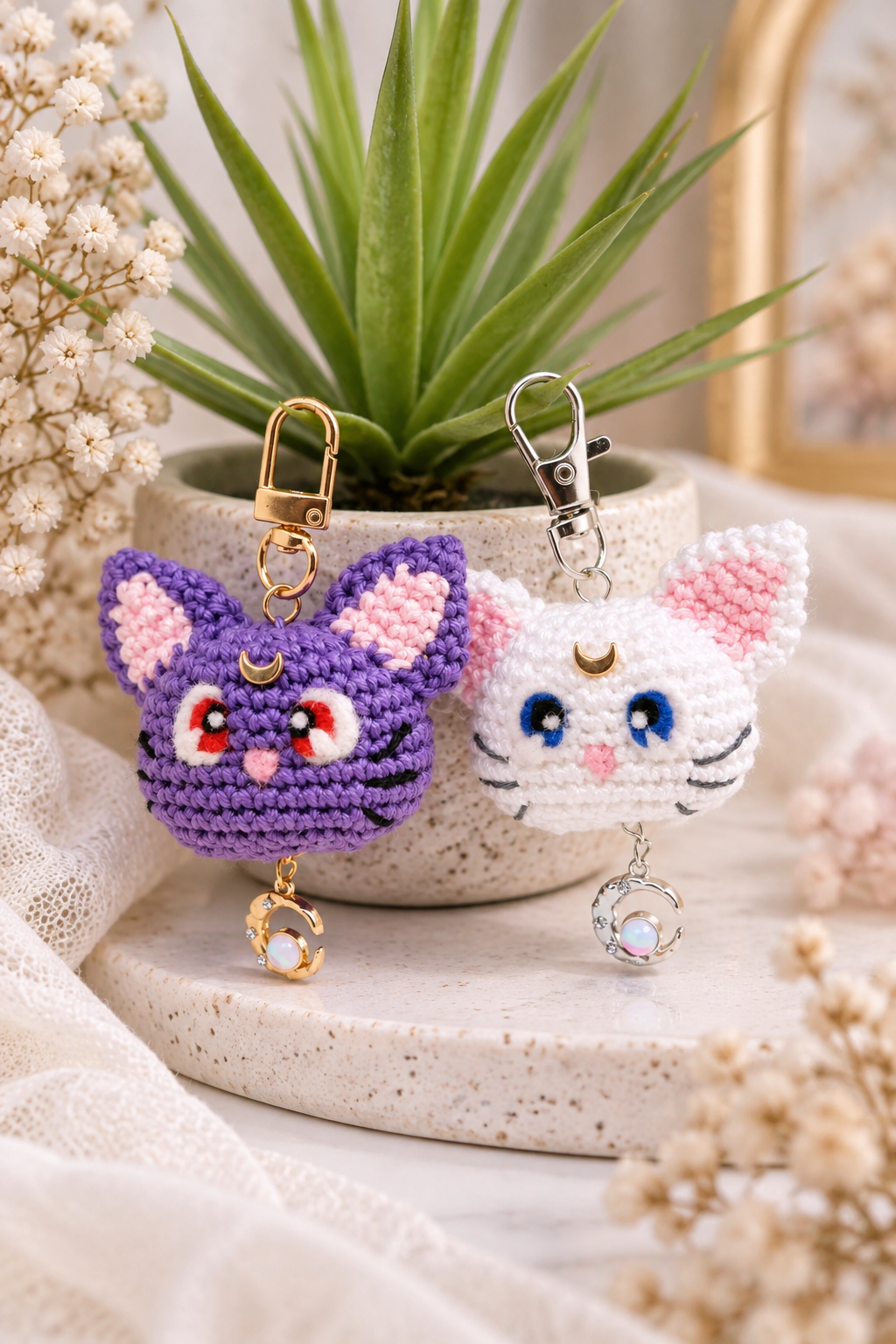 Luna & Artemis sleutelhangers