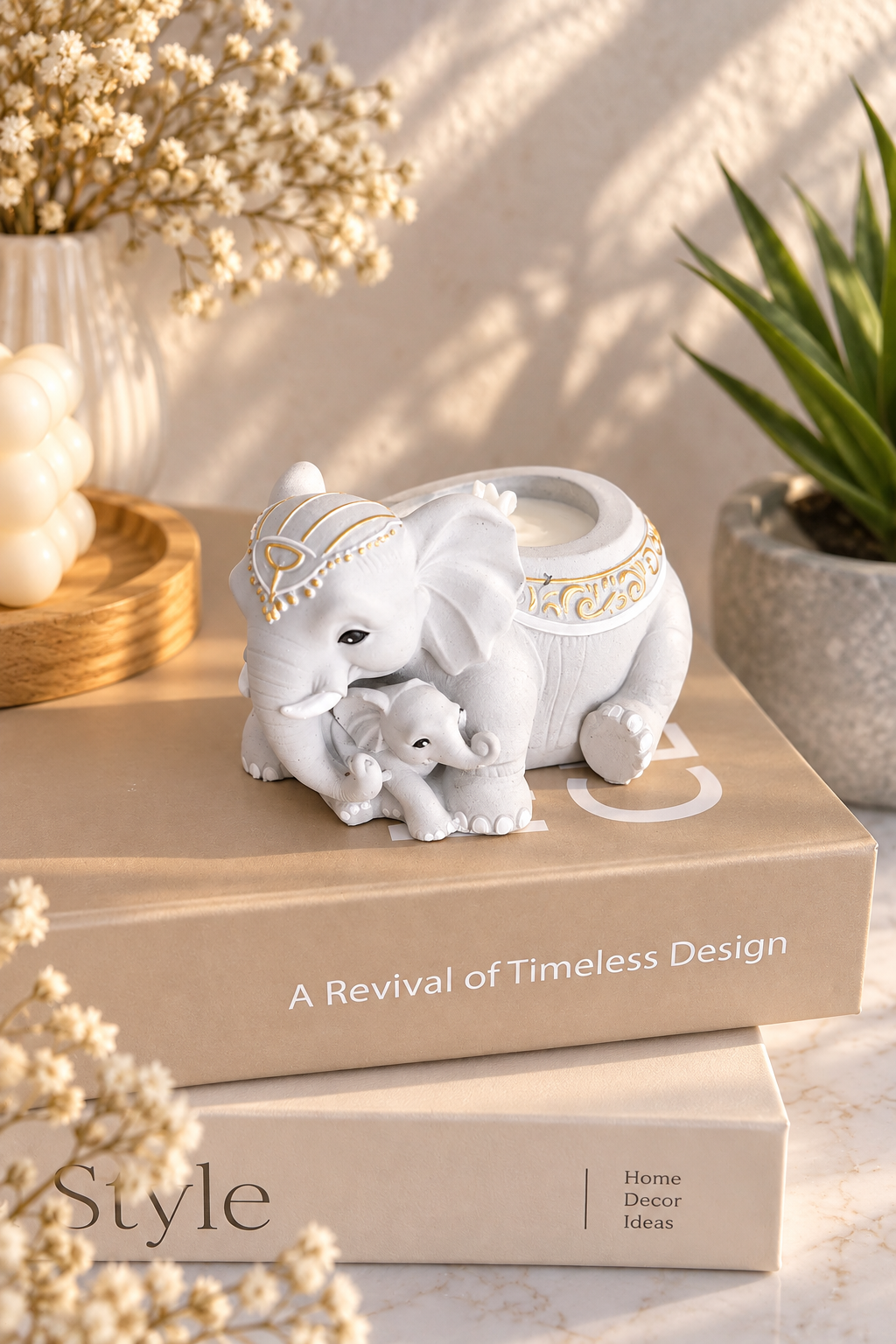 Bougie « Éléphants »