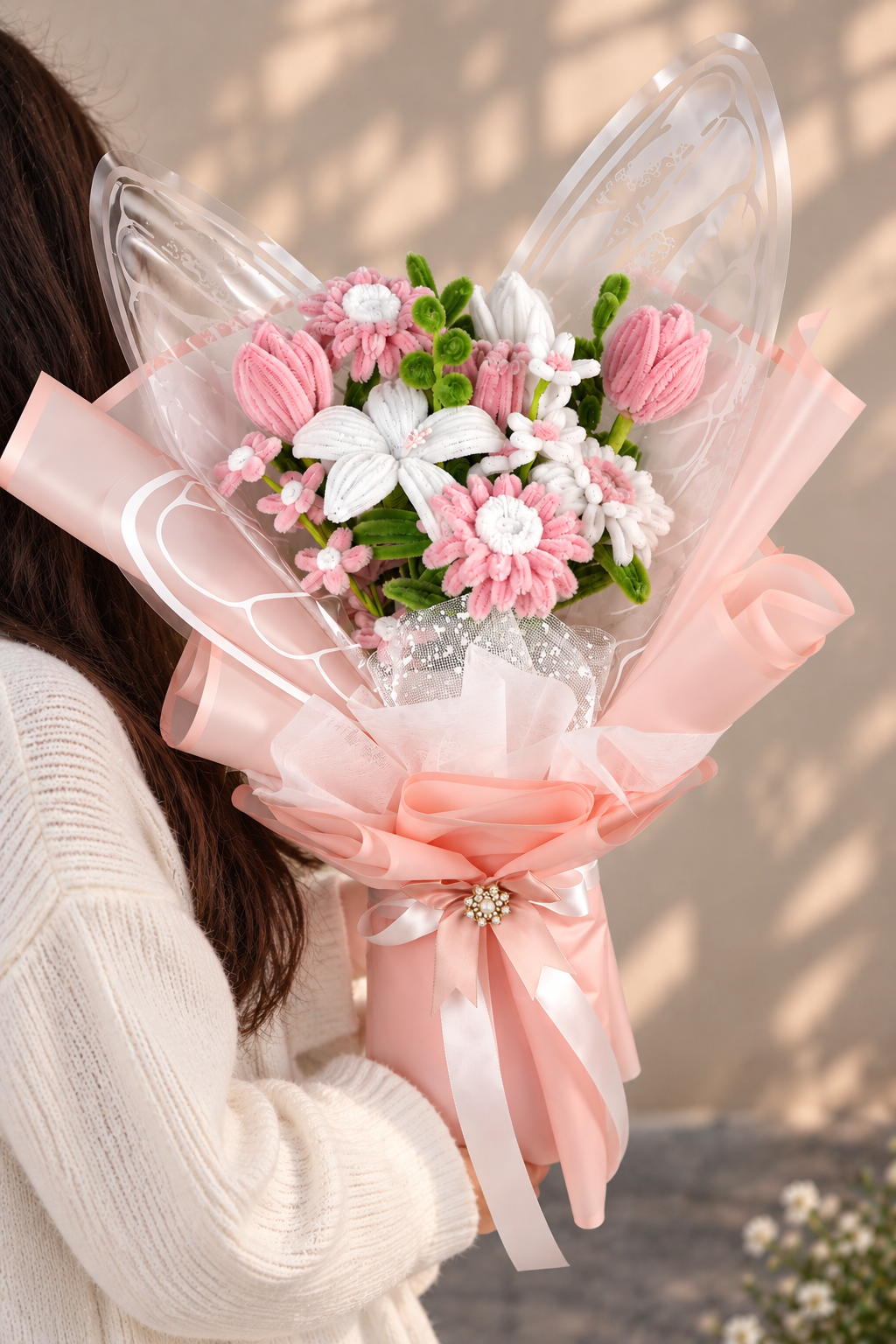 Bouquet 'Papillon Rose' (Précommande)