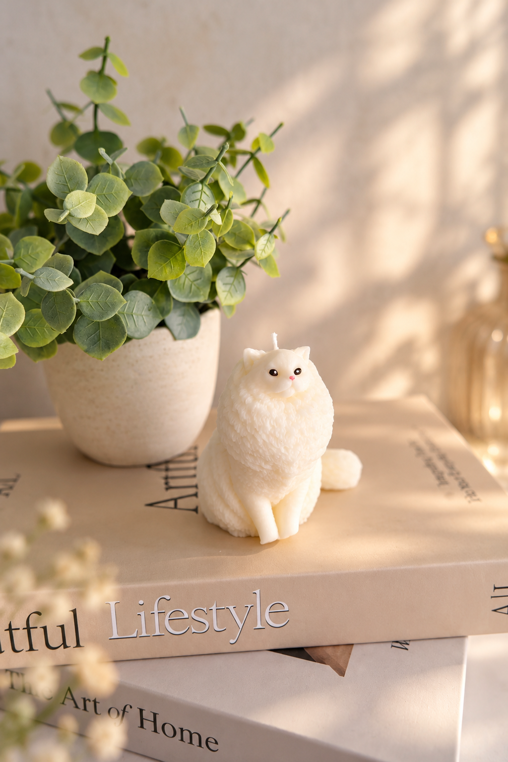 Bougie "Chat Ragdoll/Maine Coone"
