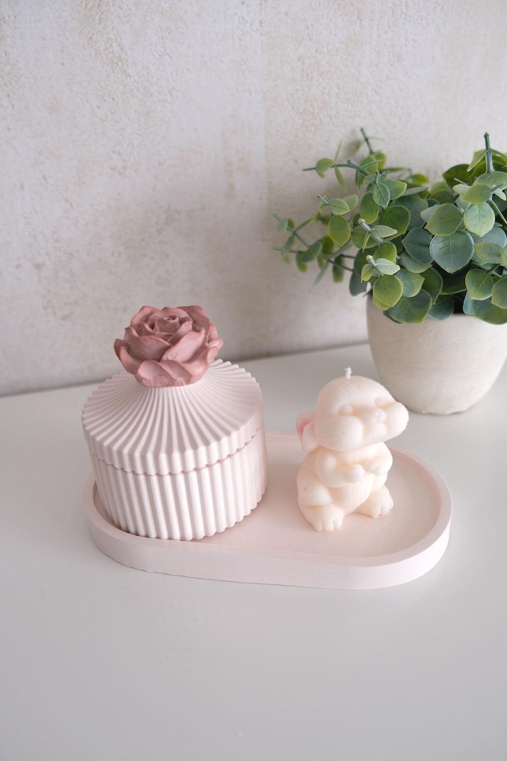 Candle 'Velvet Bunny set'