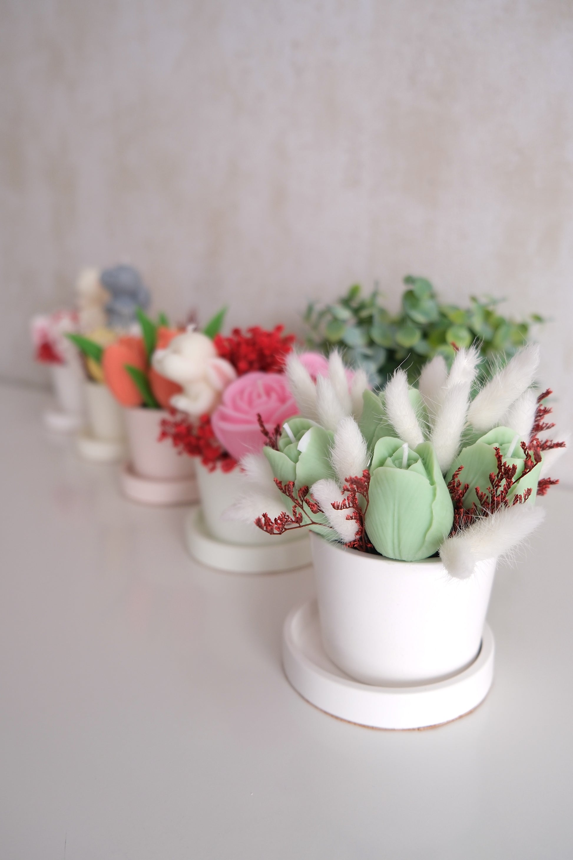 Kaars 'Flower Pots' (diverse modellen)