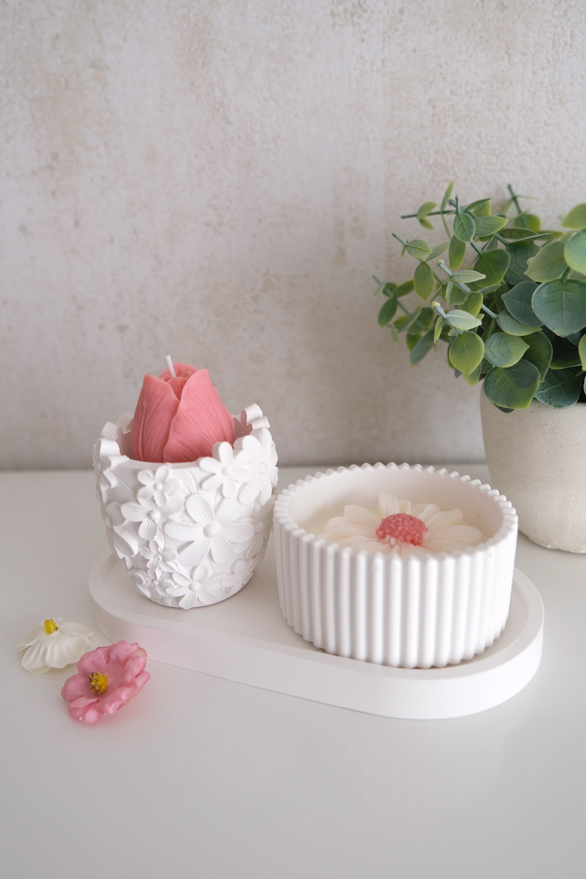 Kaars 'Blush Candle set'