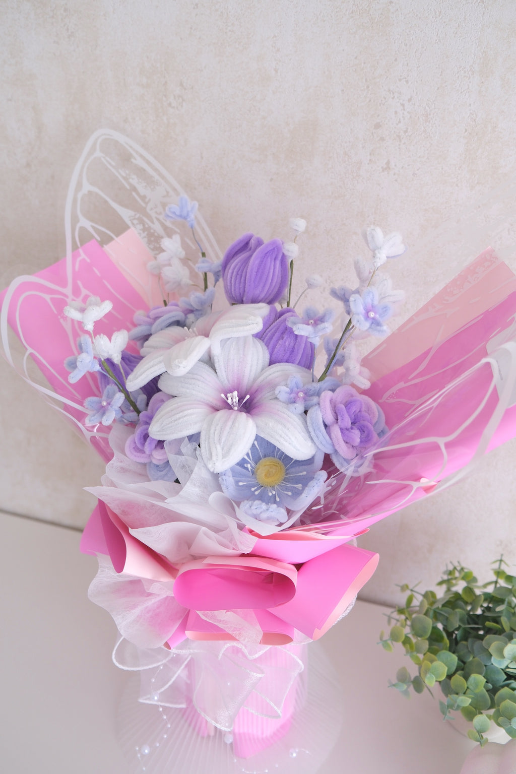 Boeket 'Pink Butterfly'