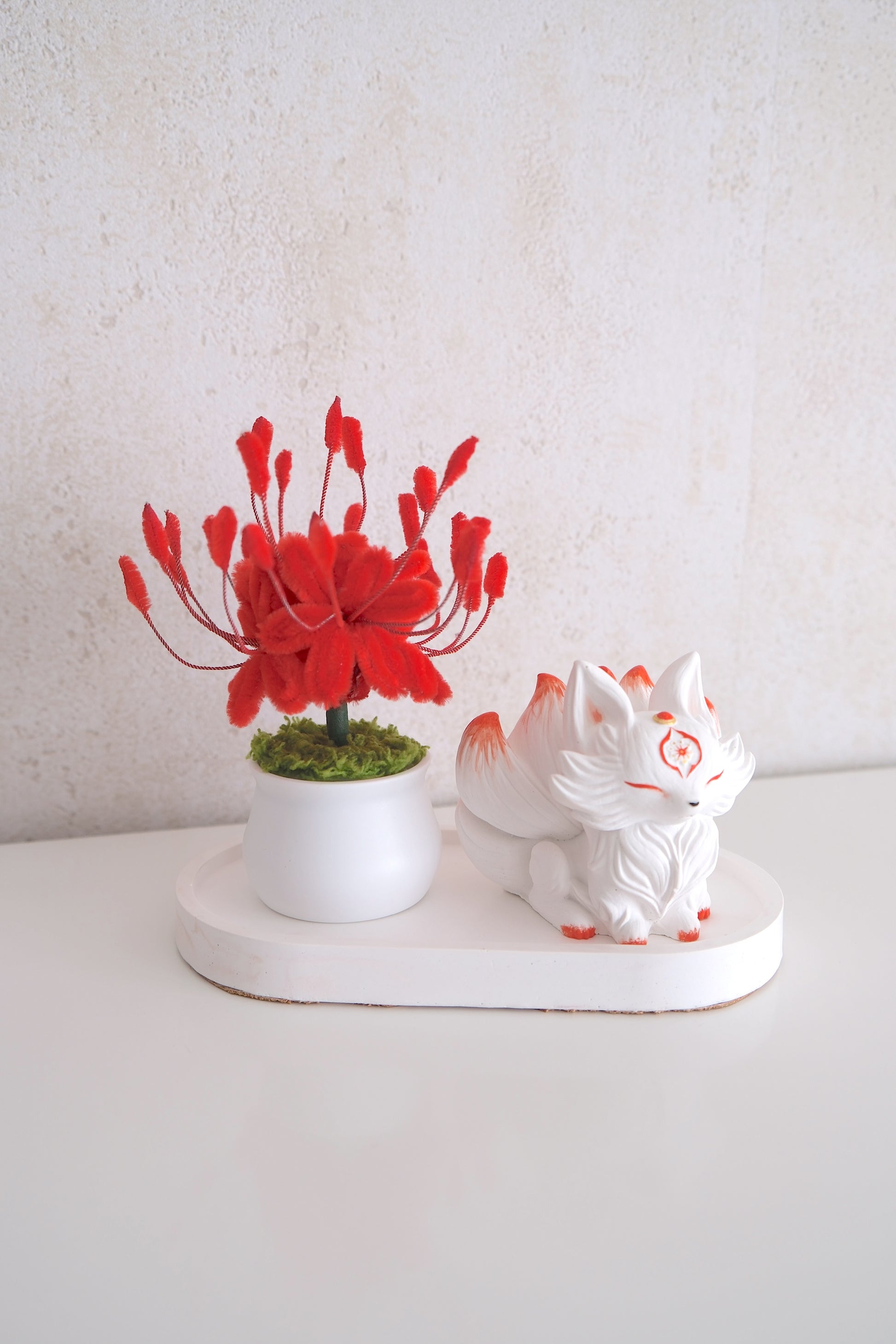 Vos met Spider lily set