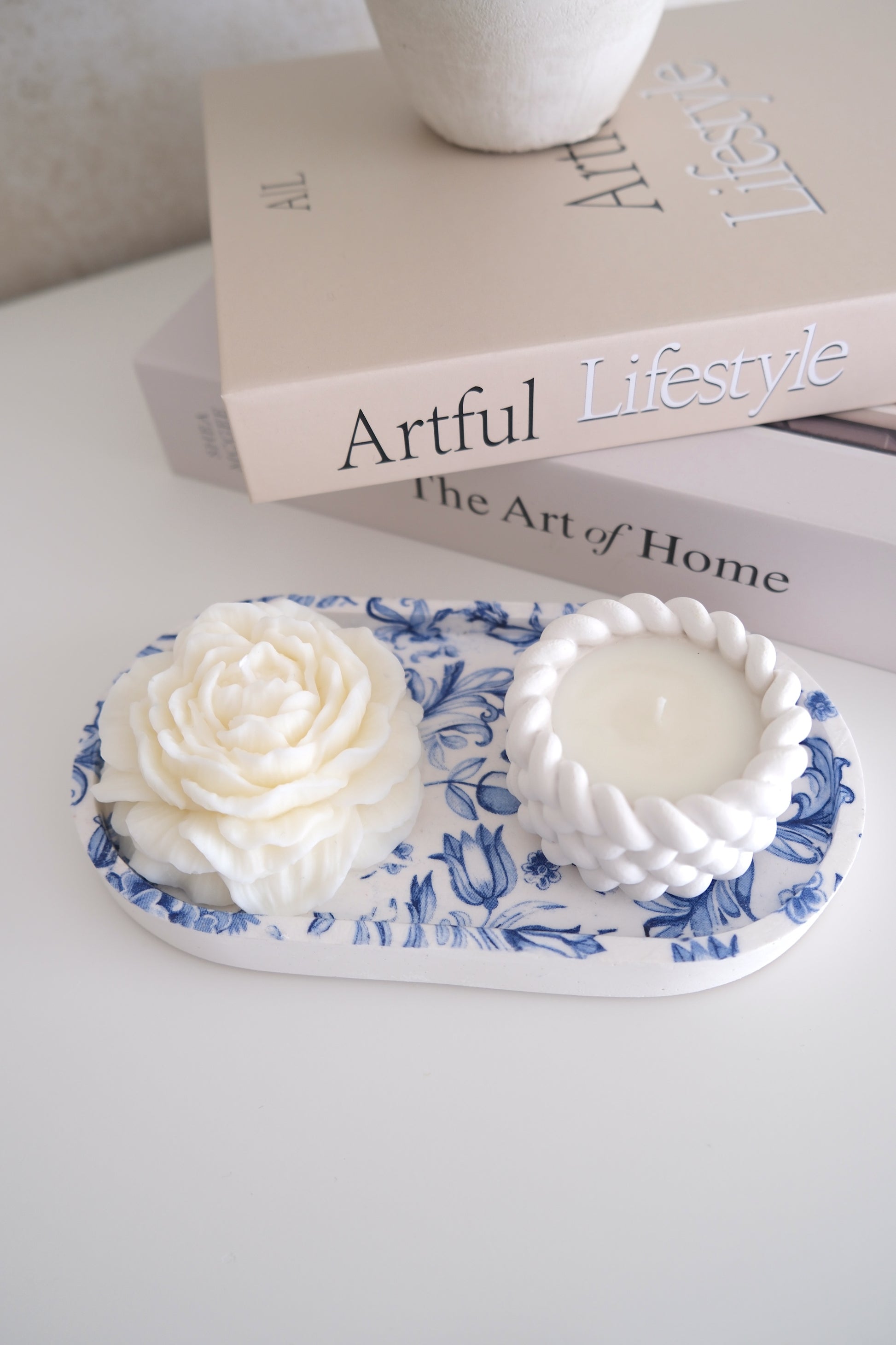 Candle 'Blue & White Set' (Pre-order)