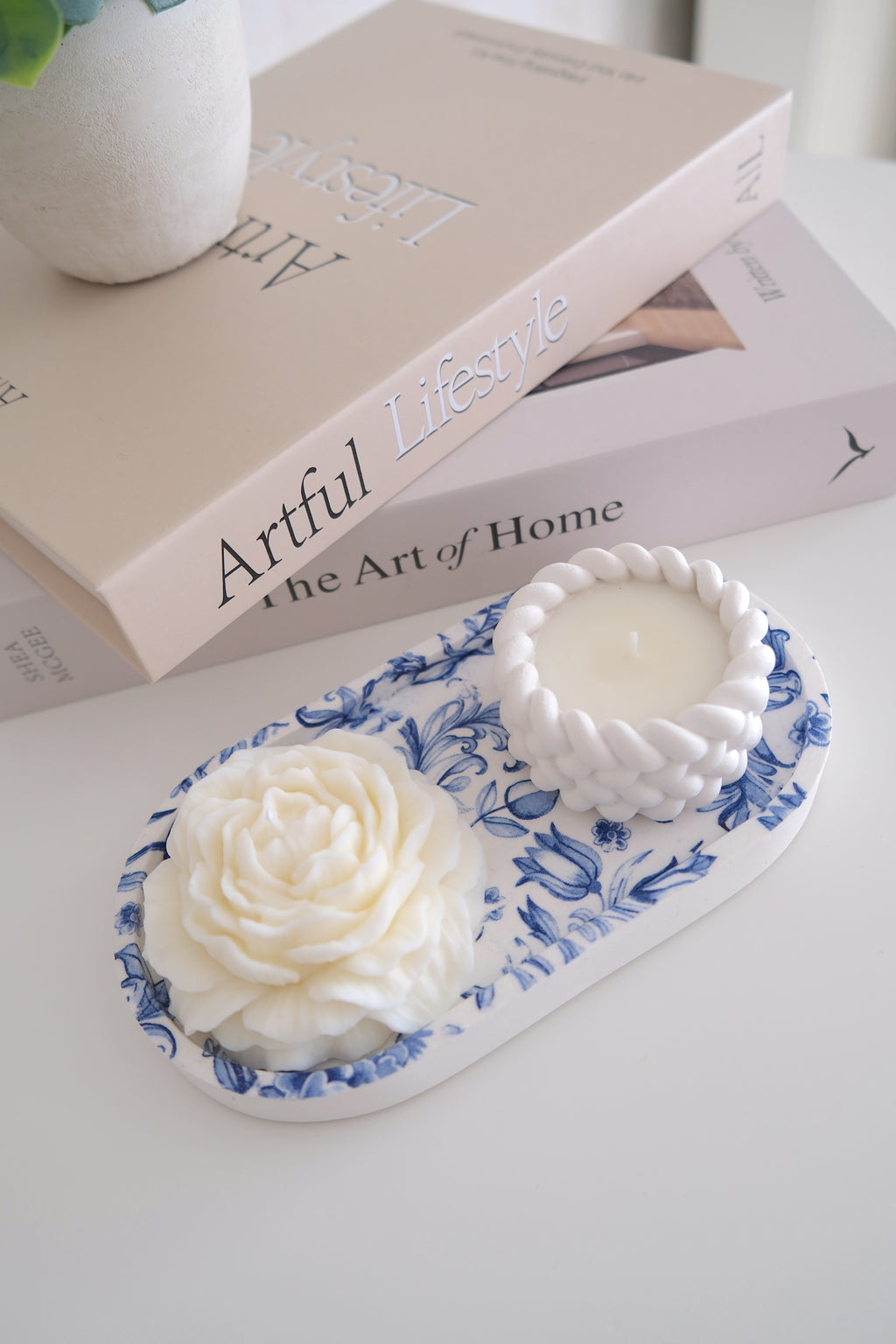 Kaars 'Blue & White Set' (Pre-order)