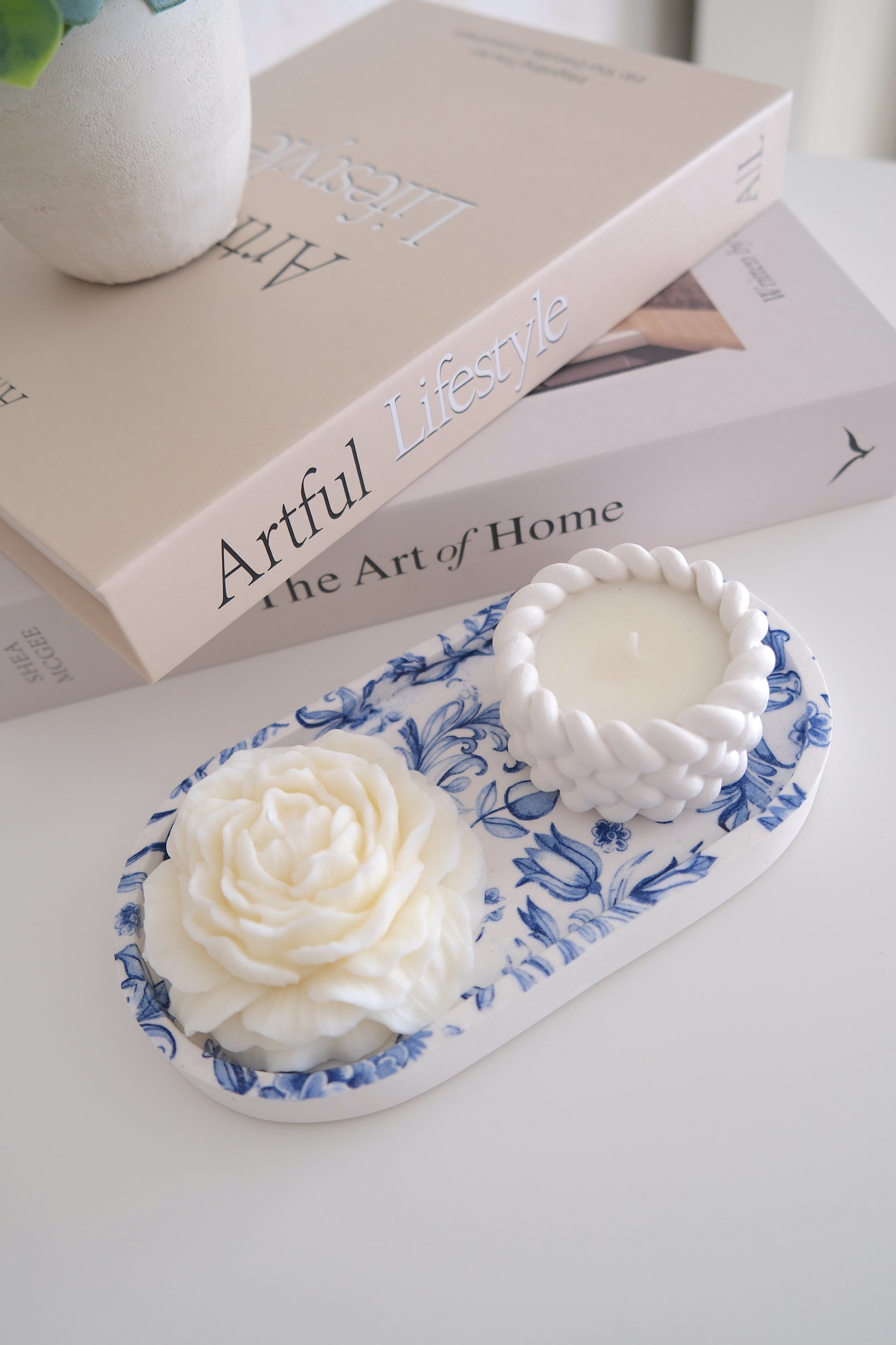 Candle 'Blue & White Set' (Pre-order)