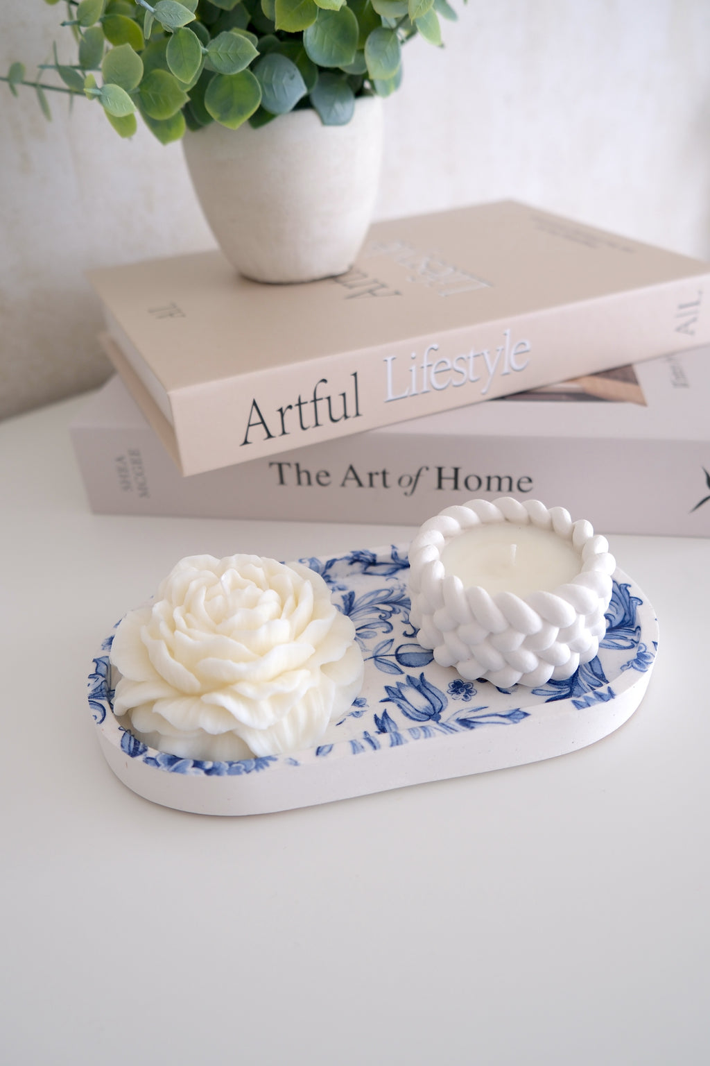 Kaars 'Blue & White Set' (Pre-order)