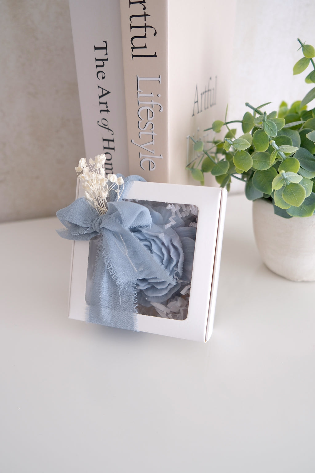 Kaars 'Single Blue Peony'