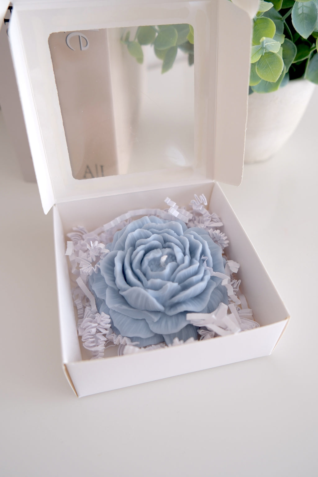 Kaars 'Single Blue Peony'