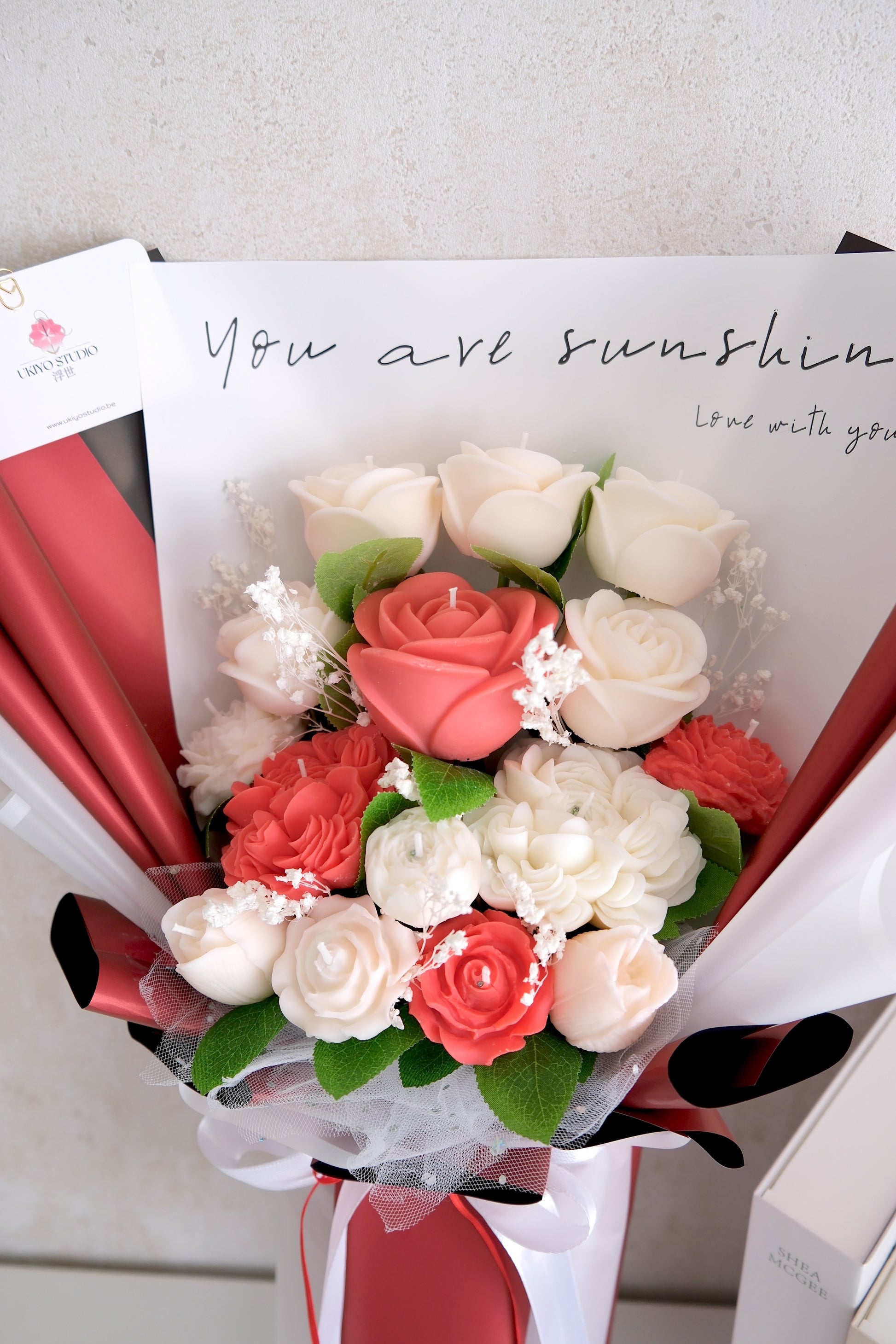 Candle Bouquet 'Velvet Rose' (Pre-order)