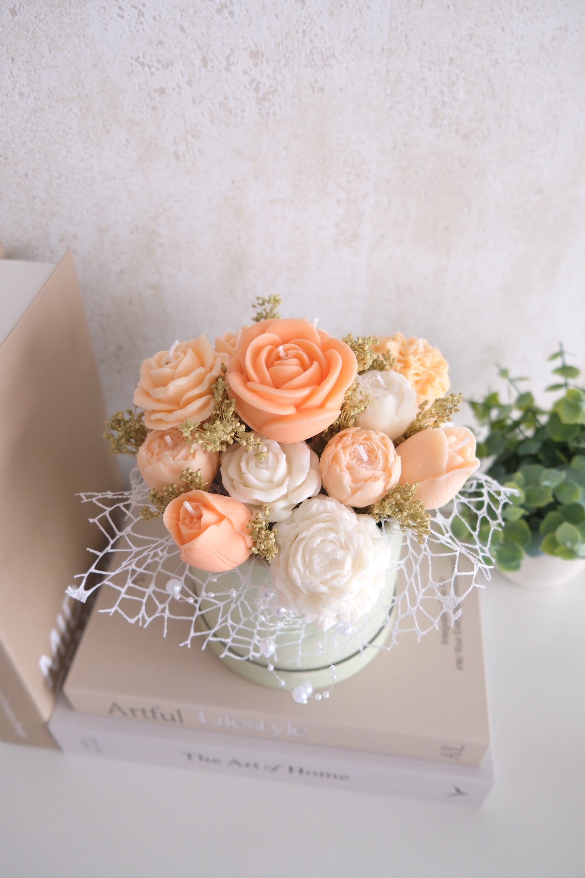 Candle Bouquet 'Orange Field' (Pre-order)