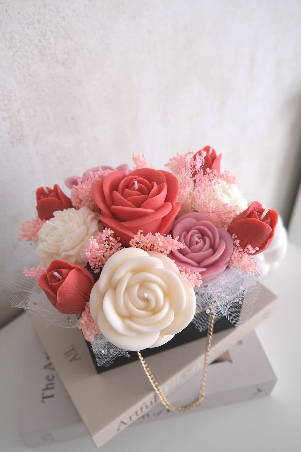 Candle bouquet bag 'Blush'