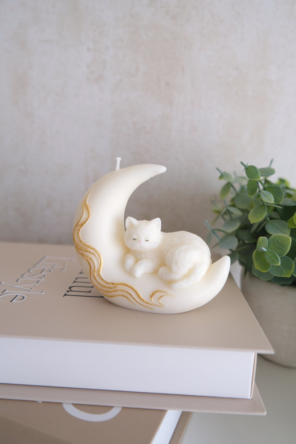 Candle 'Cat Moon'