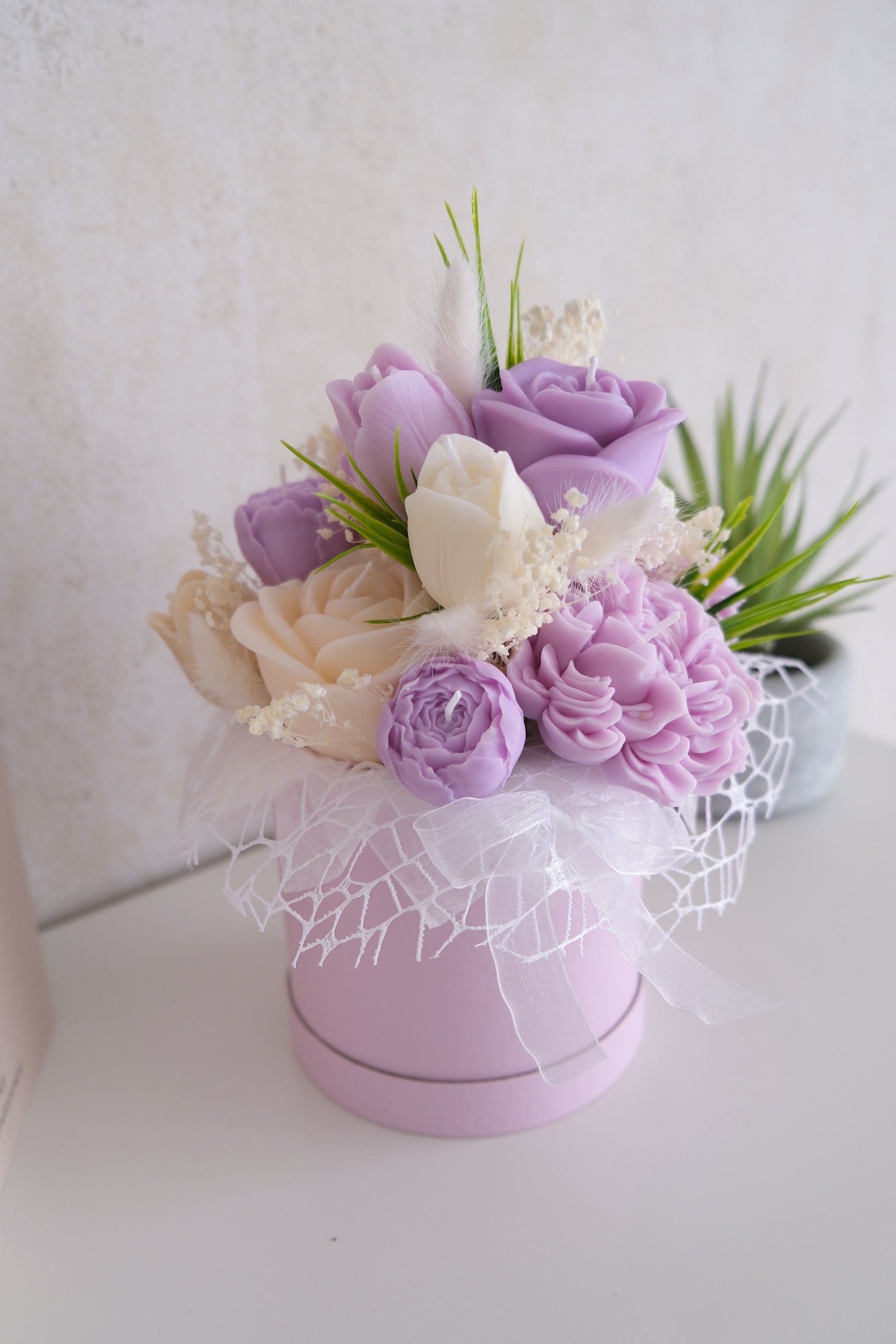 Bouquet de bougies « Rêve violet »