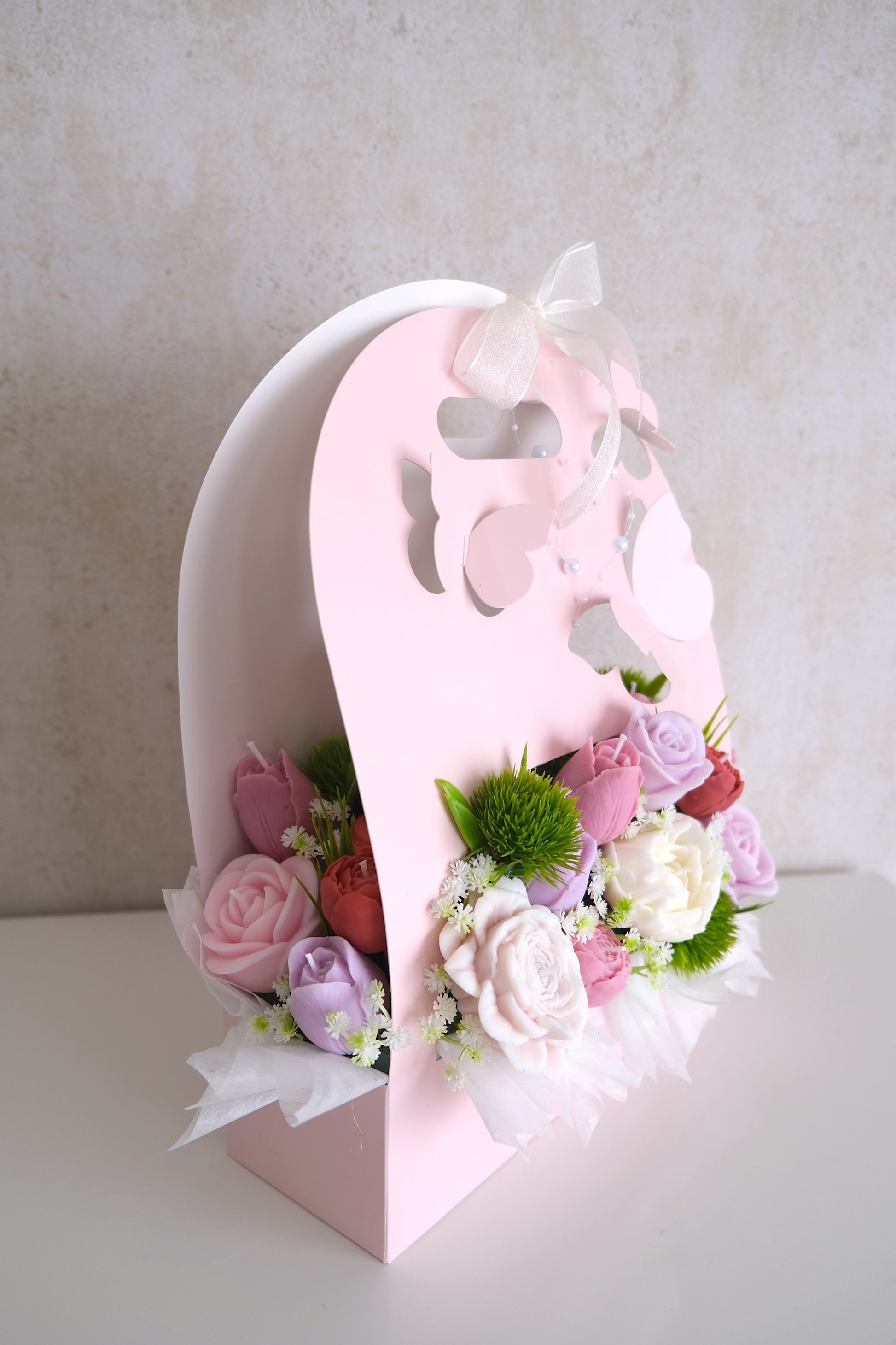 Kaarsen boeket 'Butterfly Box'