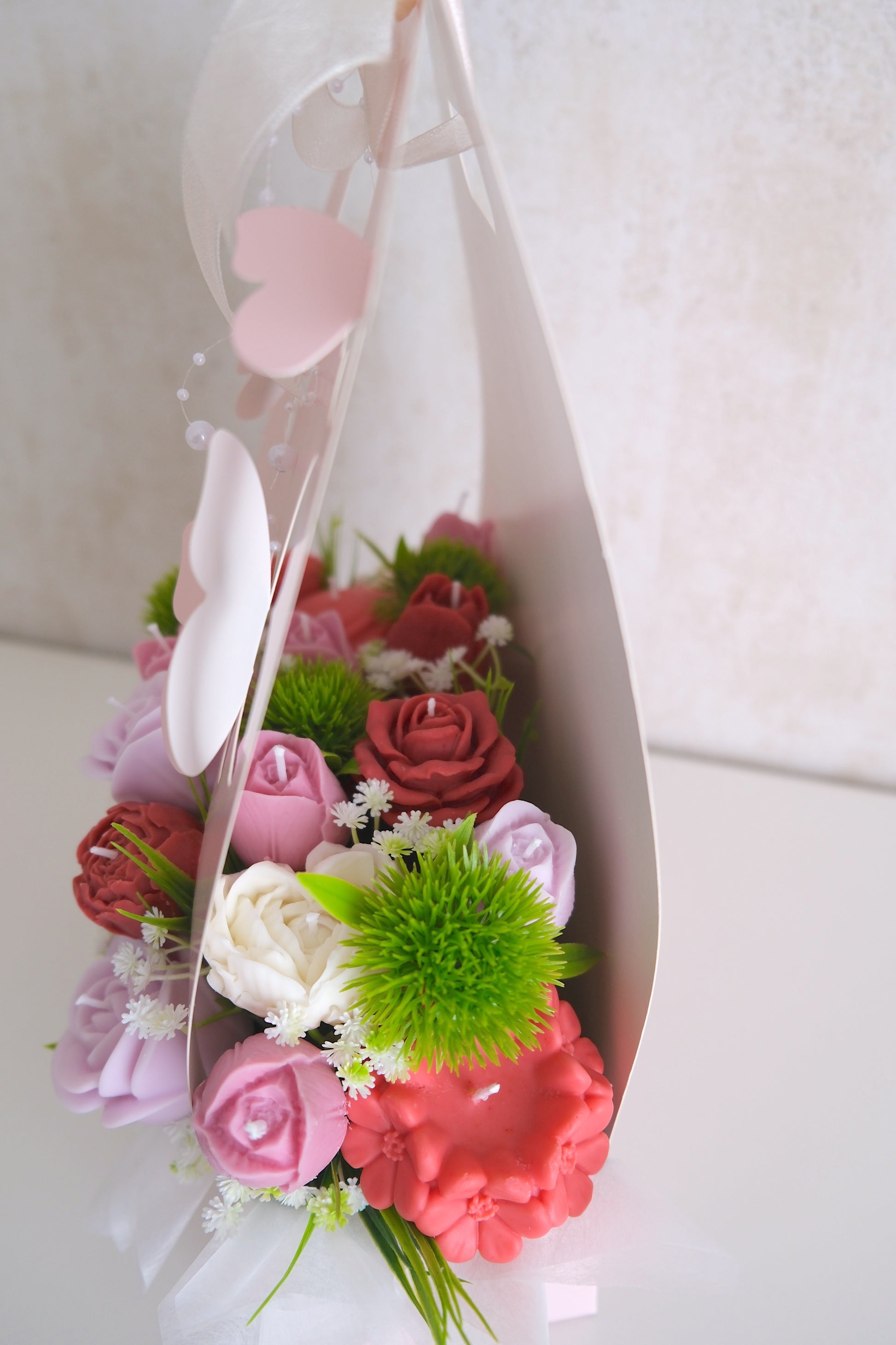 Kaarsen boeket 'Butterfly Box'