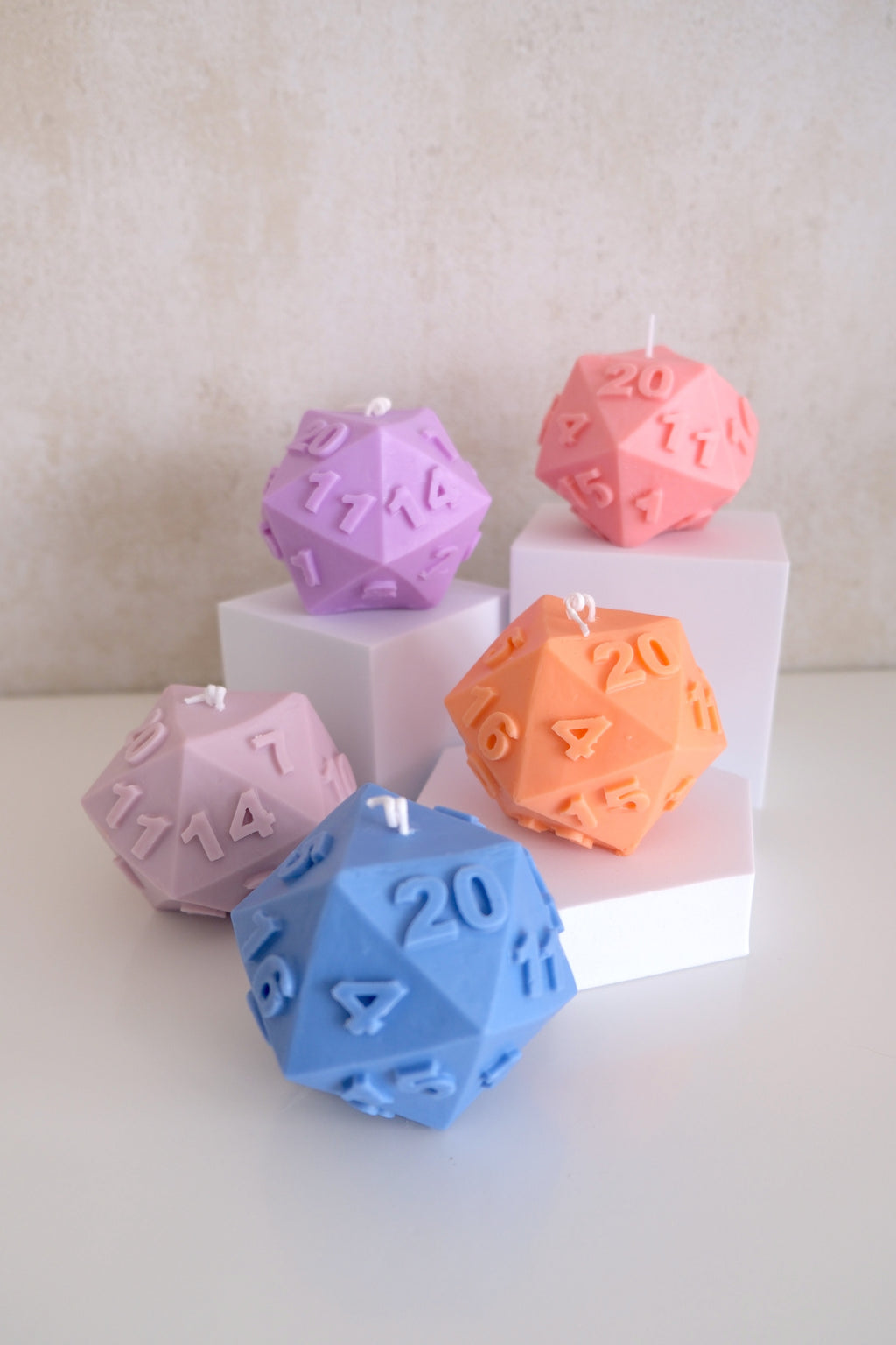 Bougie 'Dés D20'