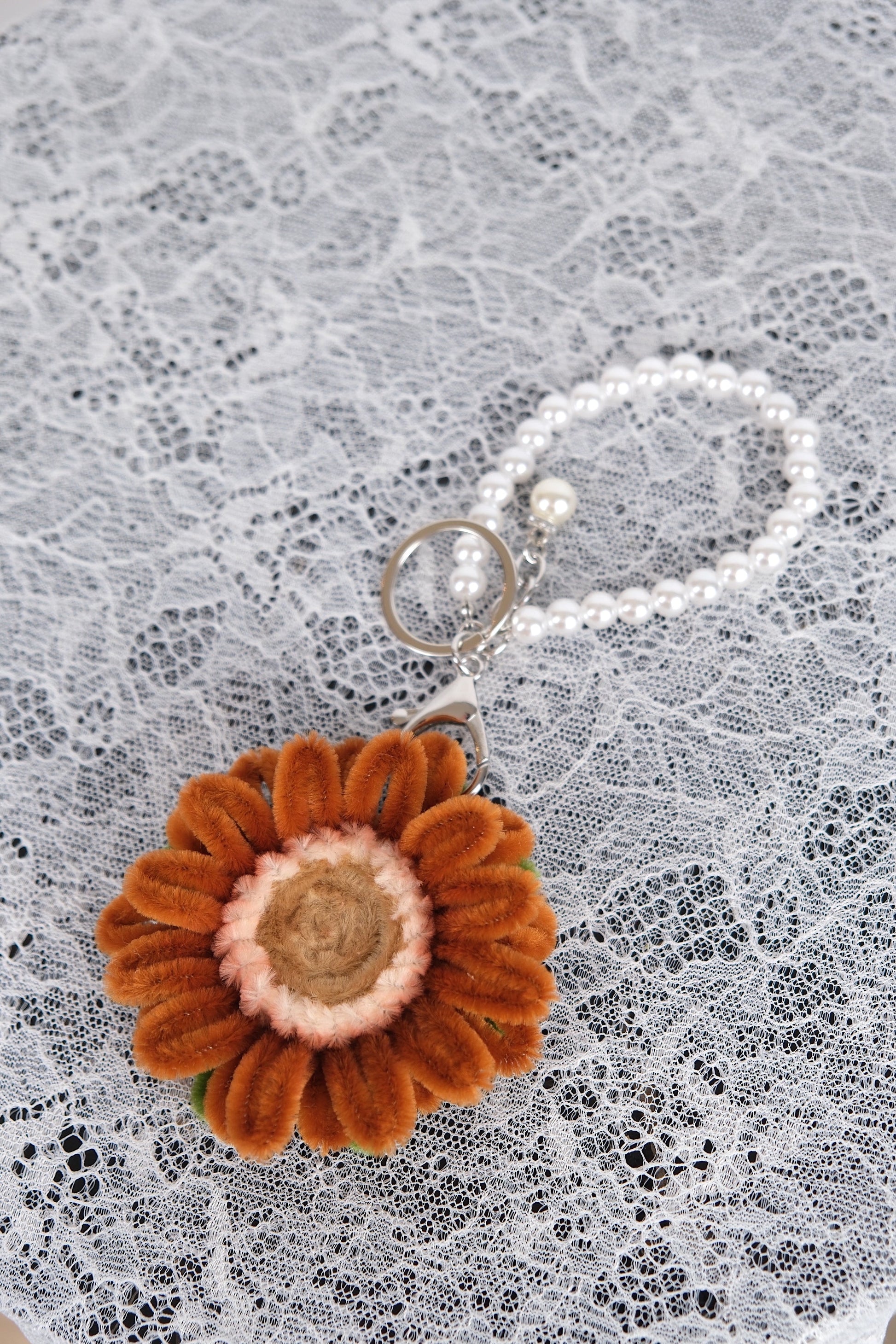 Bloemen sleutelhangers