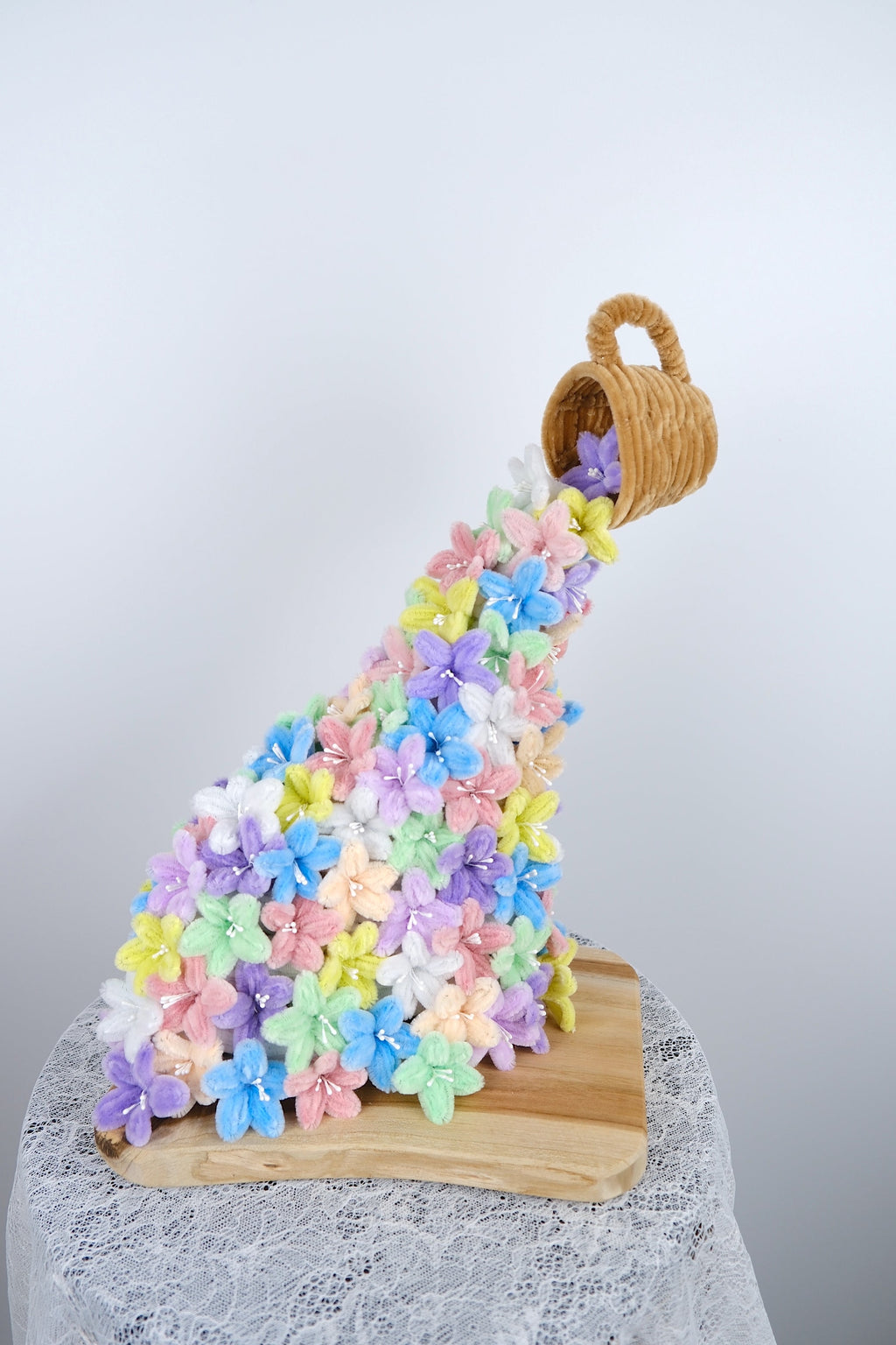 Kopje met bloemen