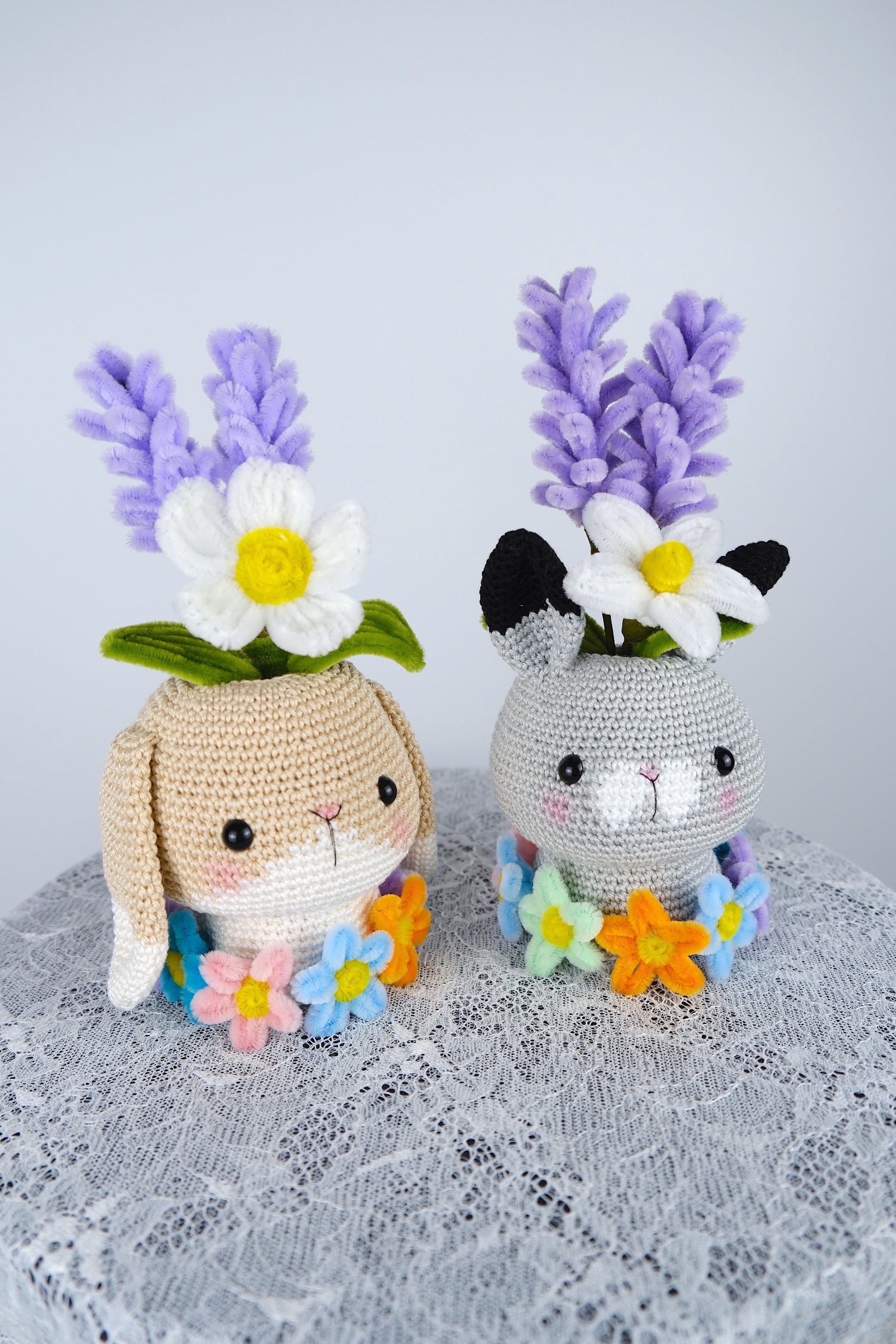 Rabbit flower vases