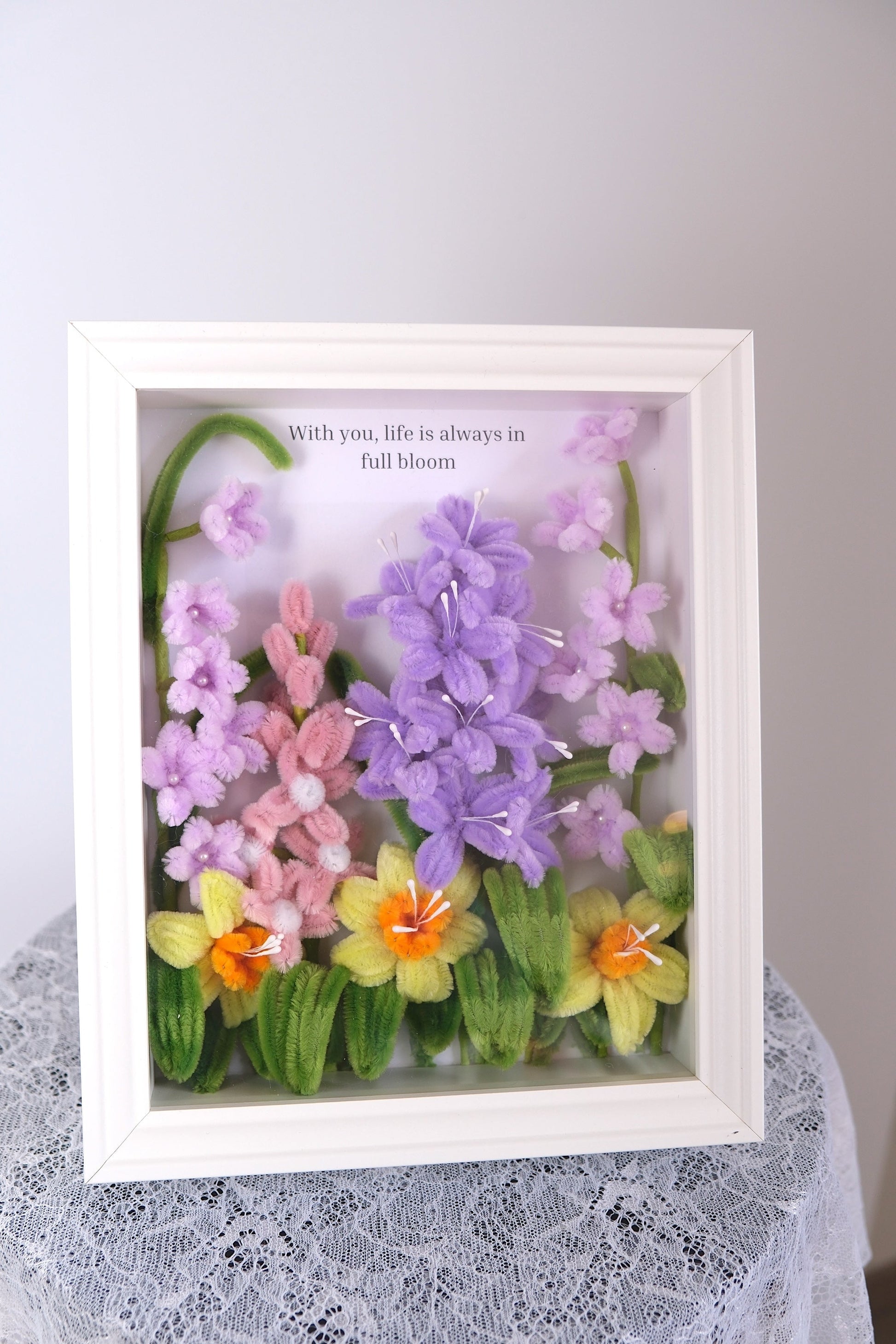 Bloemenkader met wildbloemen