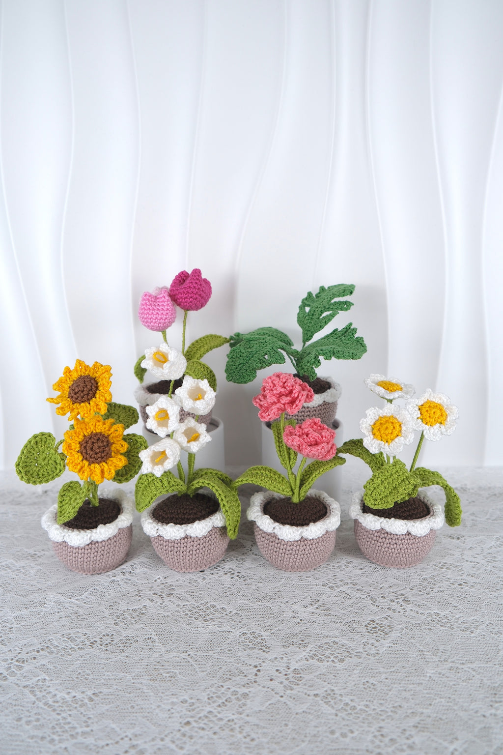 Gehaakte bloempotjes