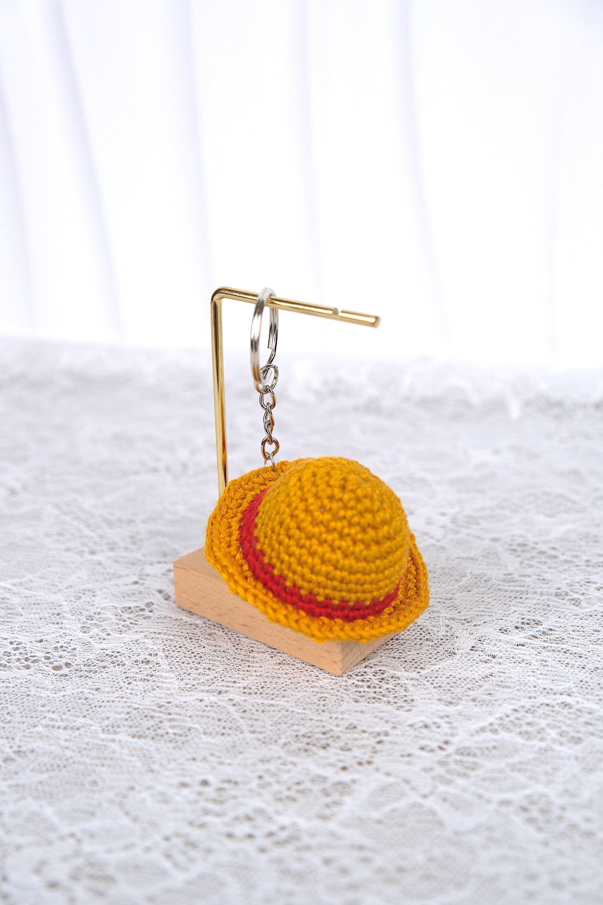 One Piece Luffy strohoed sleutelhanger