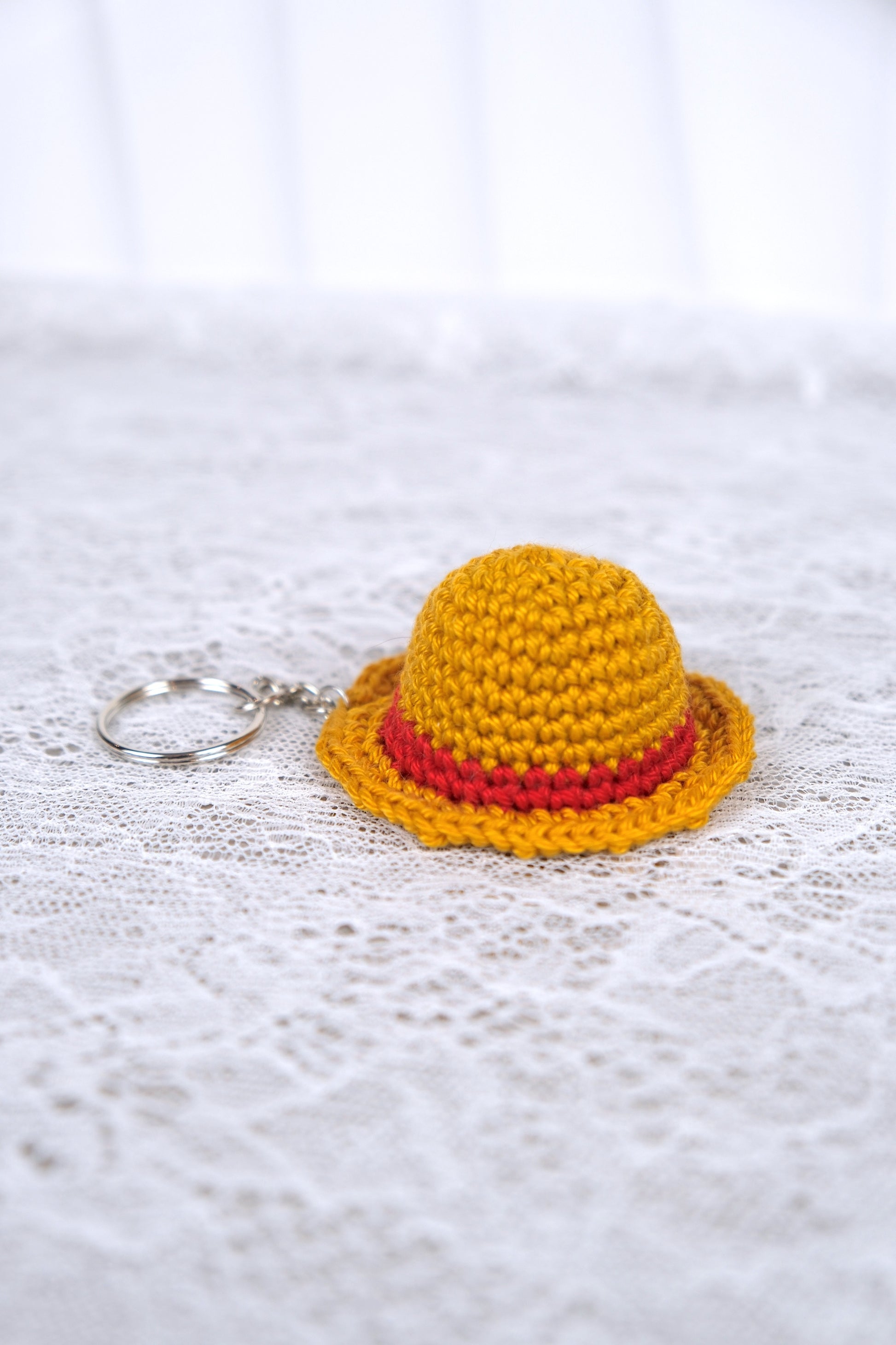 One Piece Luffy strohoed sleutelhanger