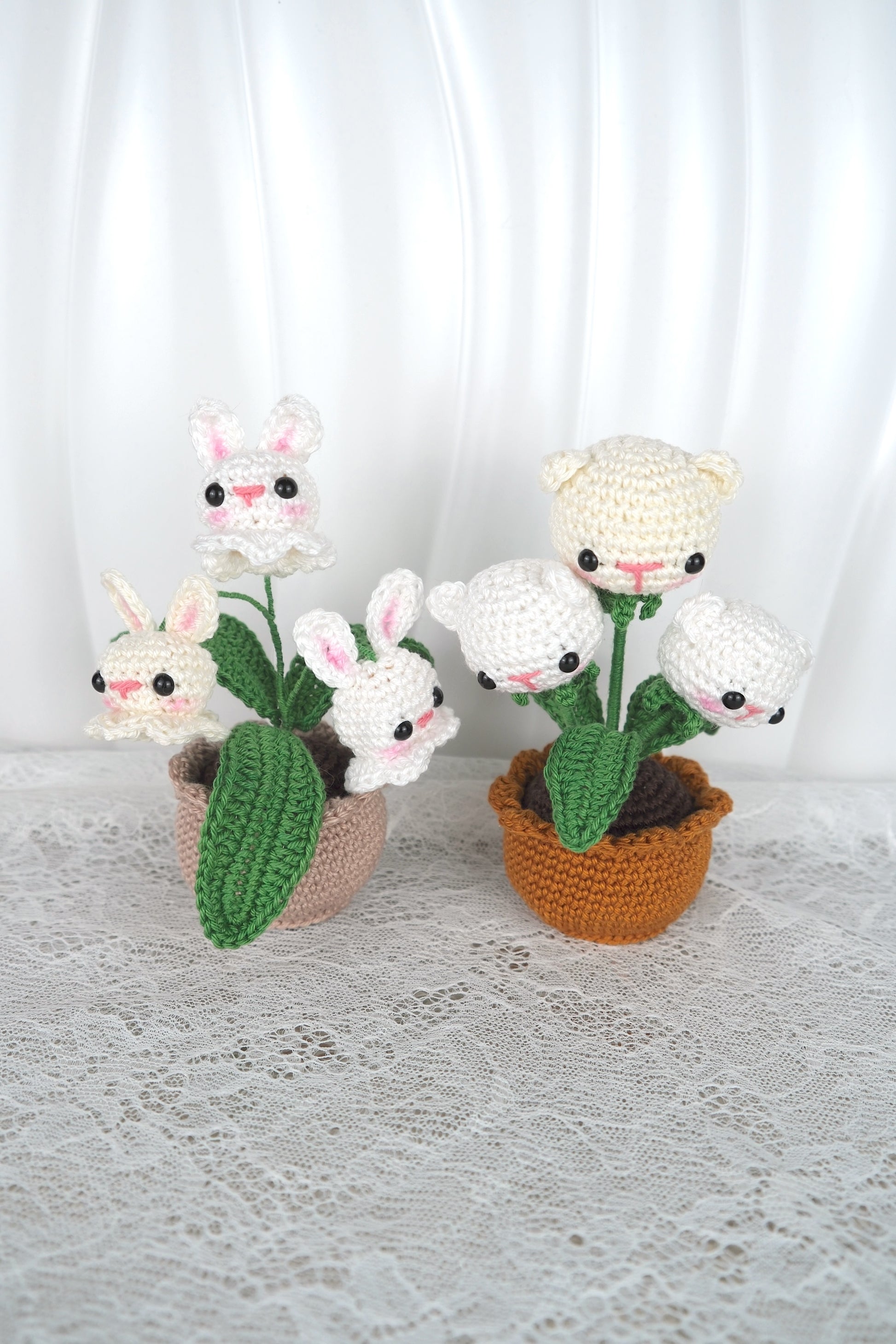 Dieren bloempotjes