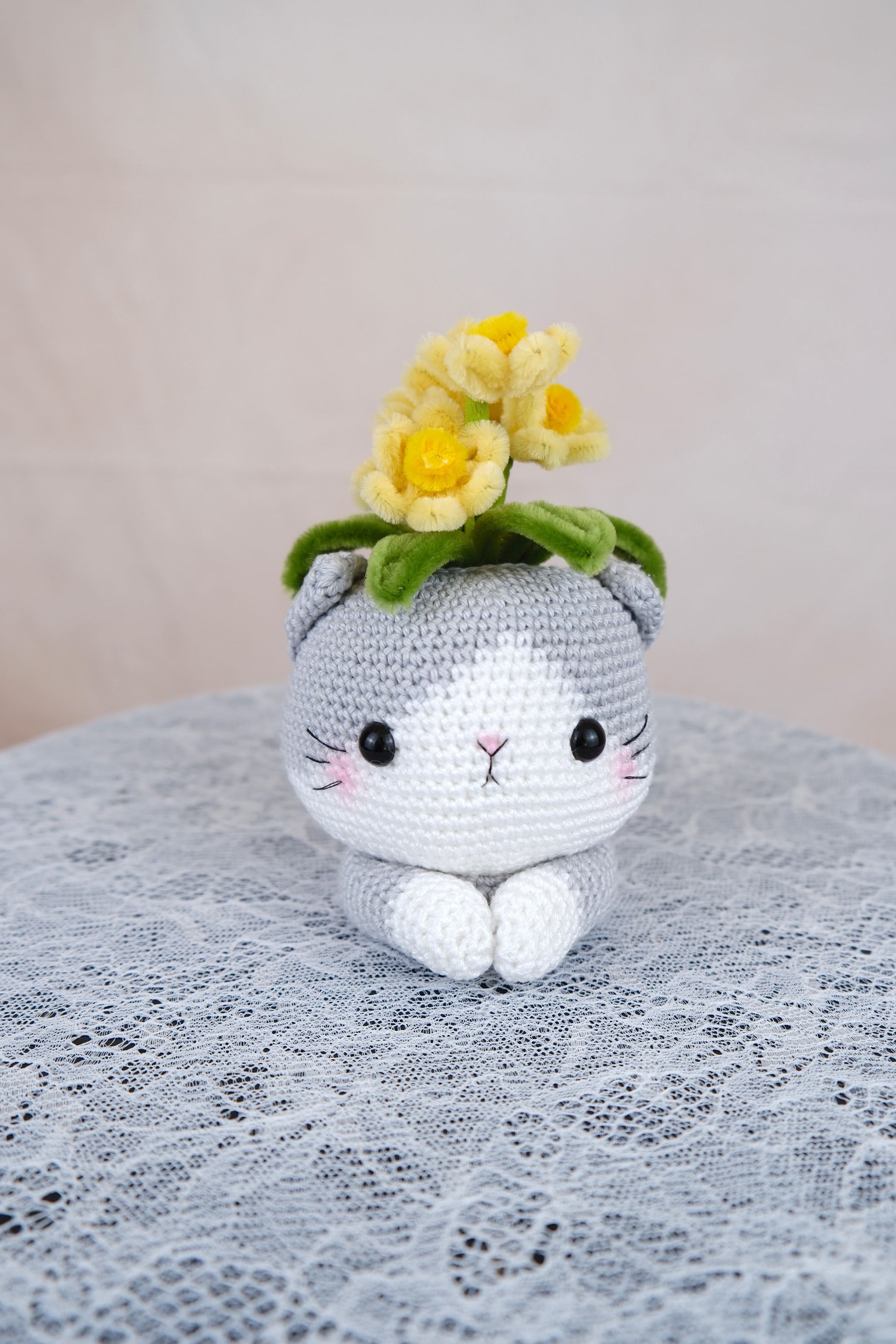 Katten bloem vazen