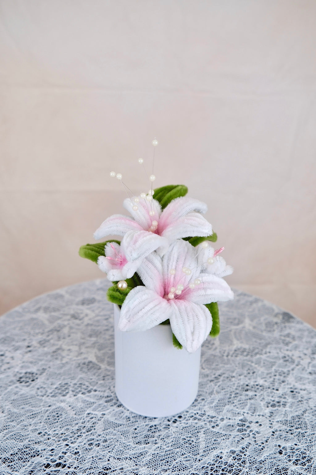Bloempotje met cadeauverpakking