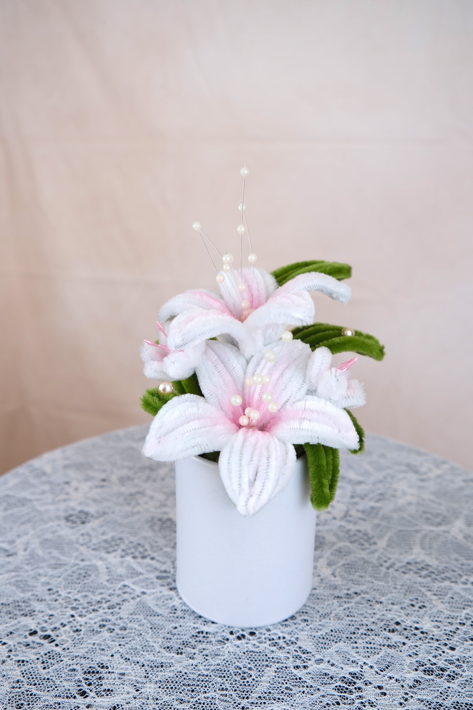 Bloempotje met cadeauverpakking