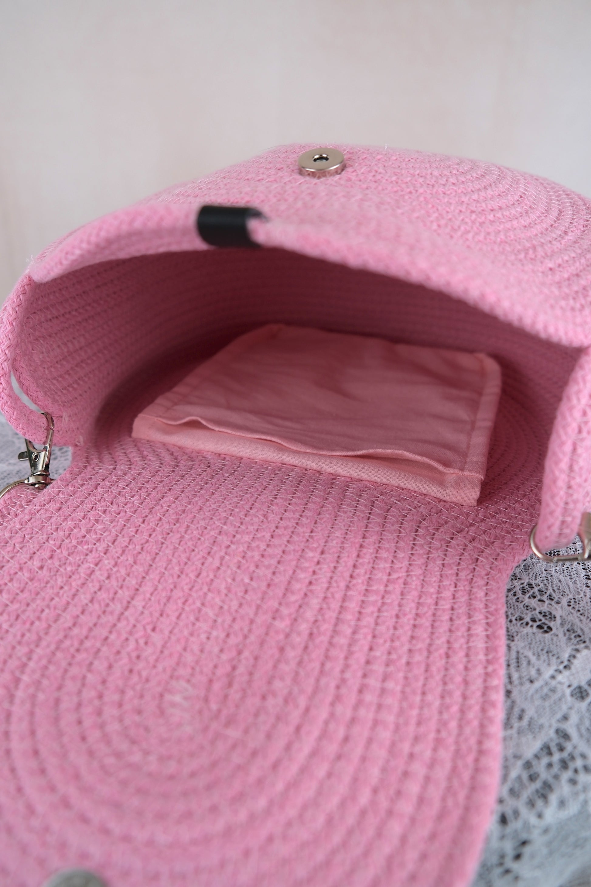 Roze handtas