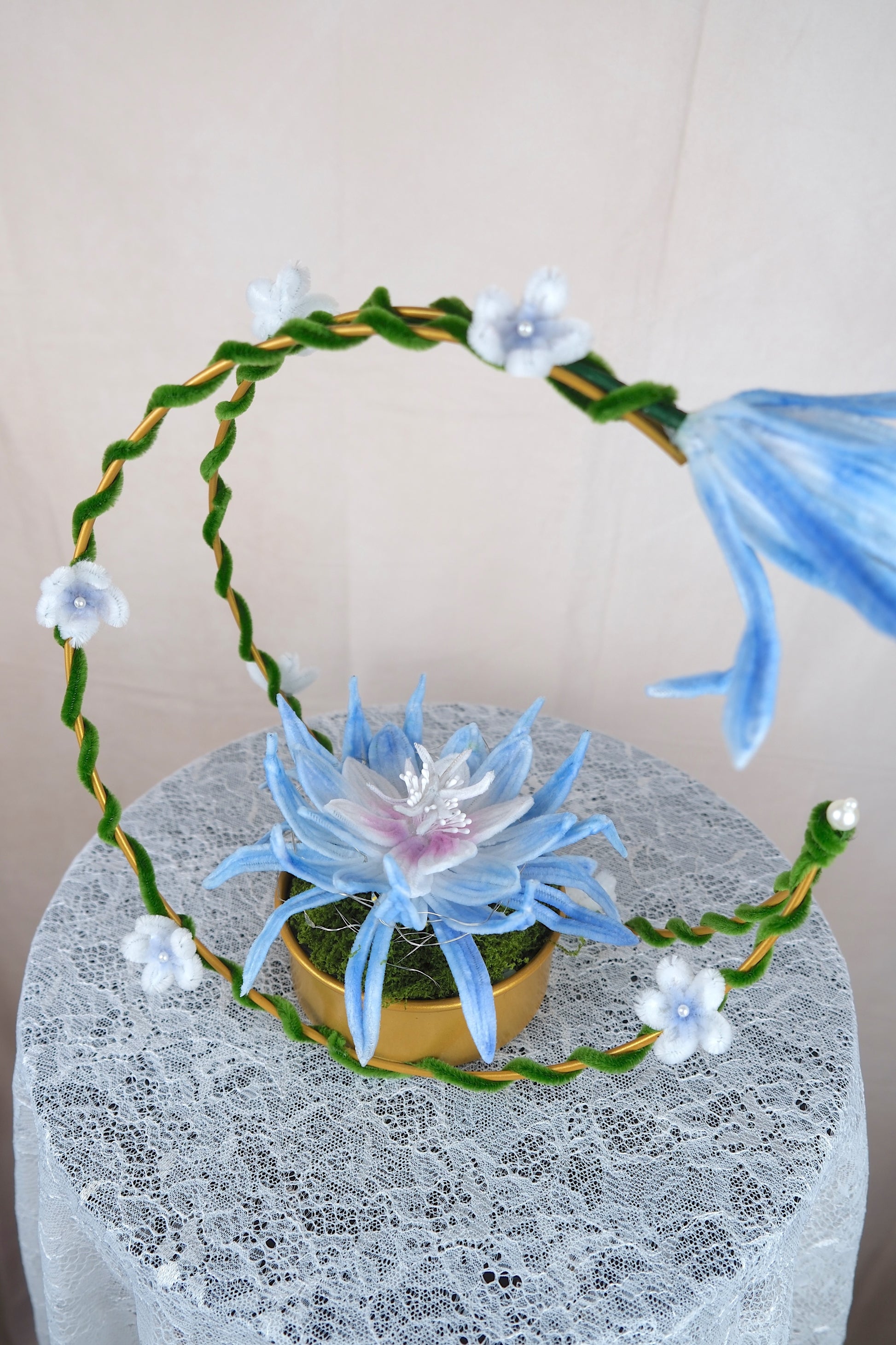 Bloemen maan (met verlichting)