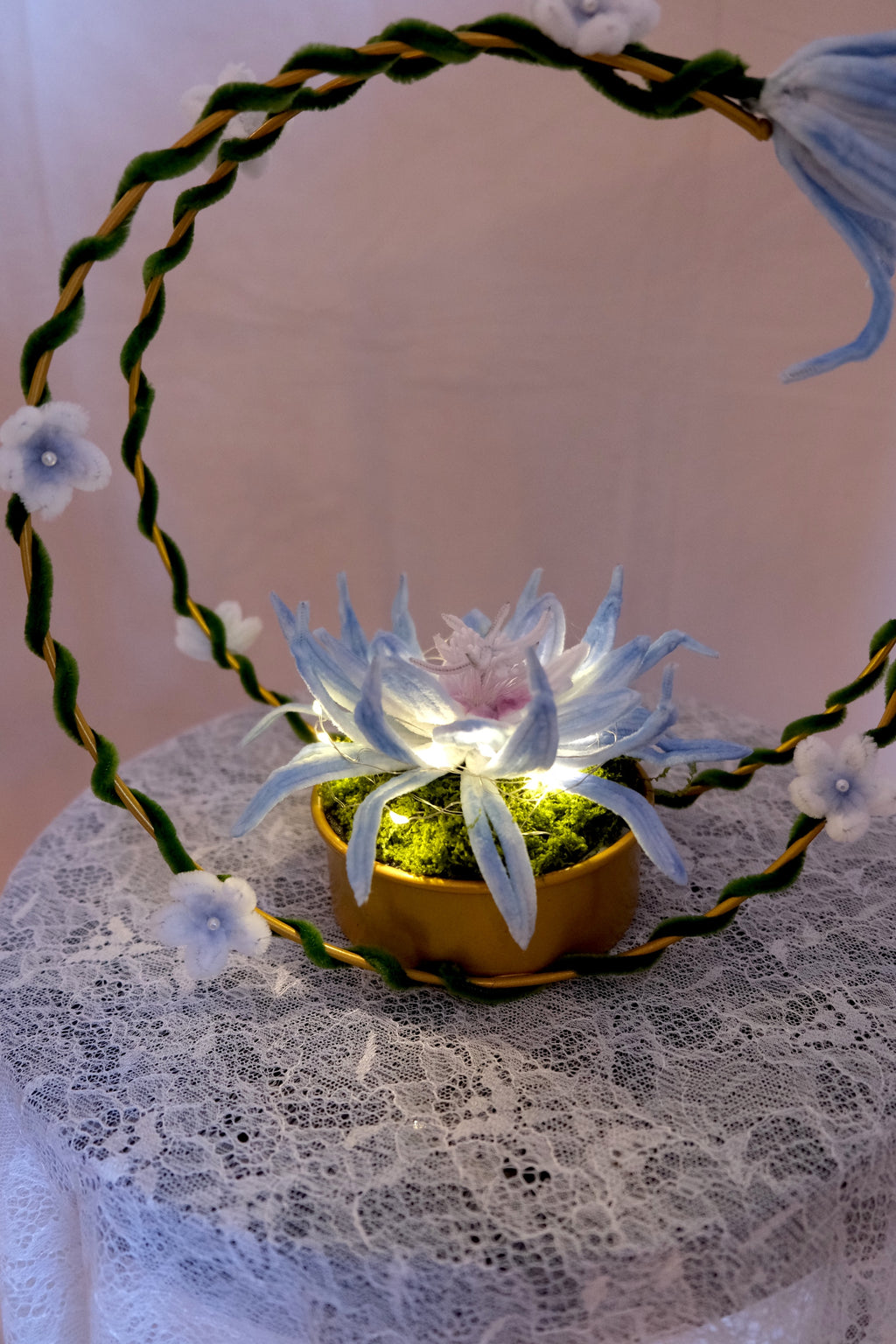 Bloemen maan (met verlichting)