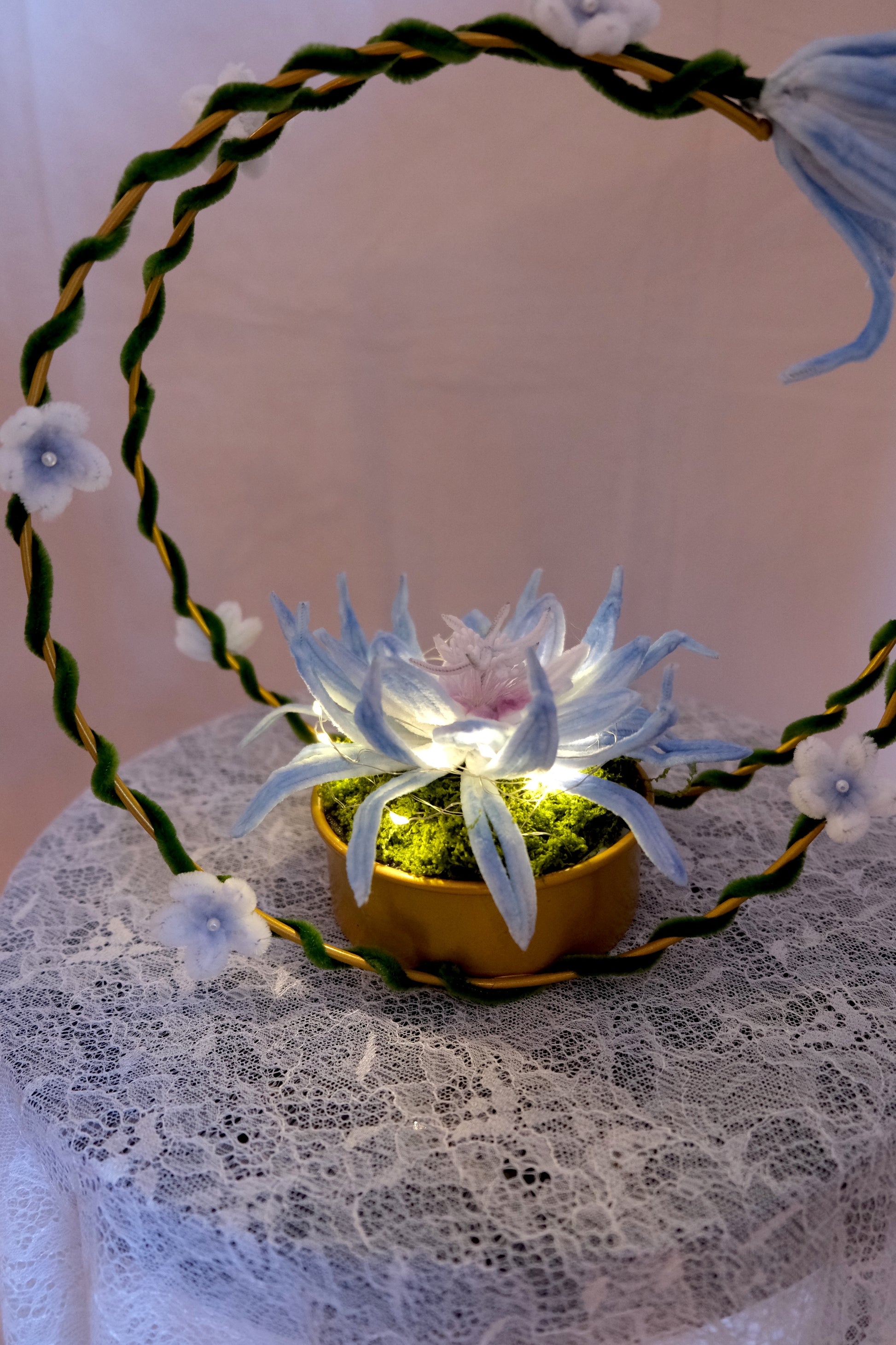 Bloemen maan (met verlichting)