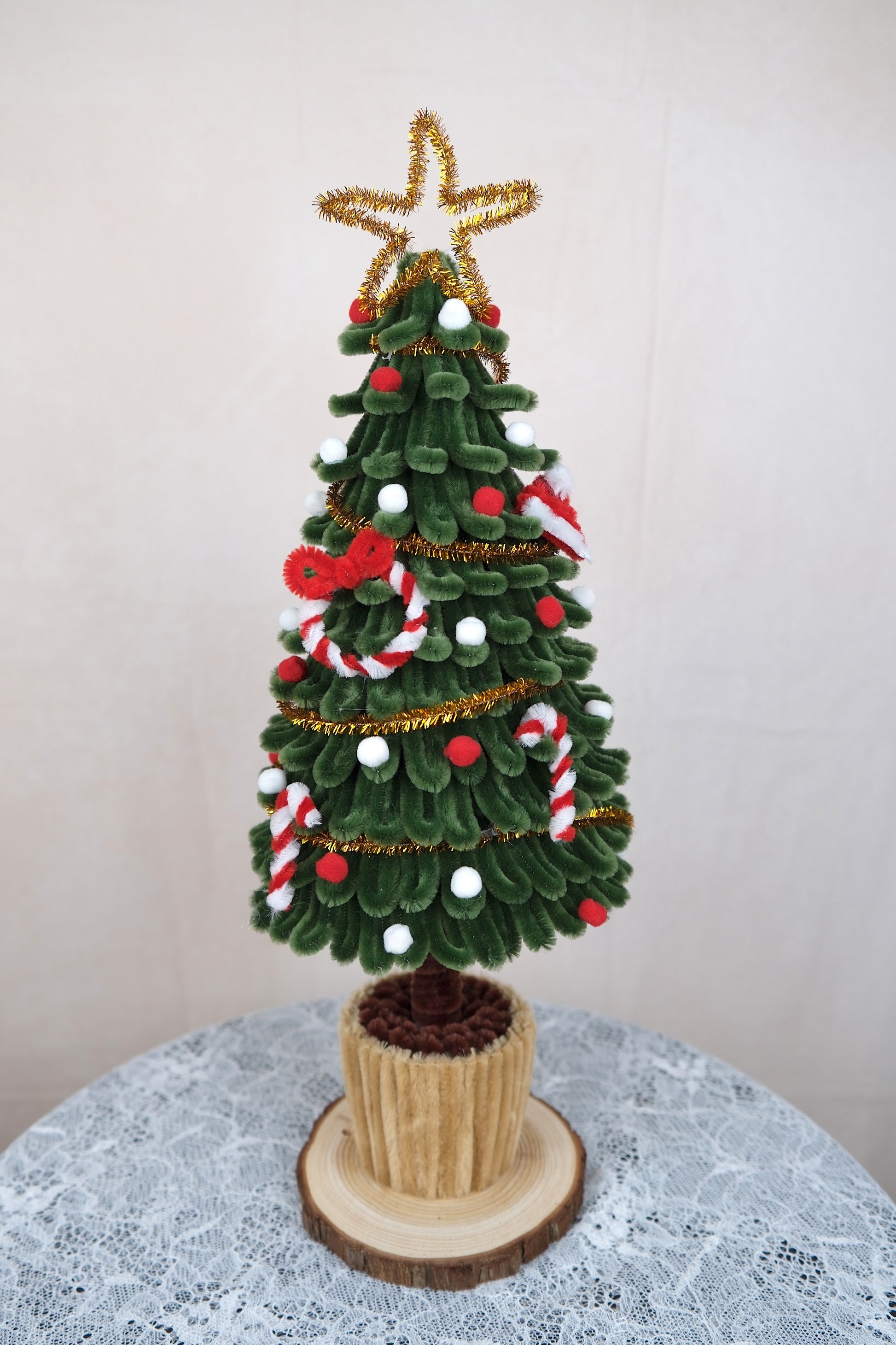 Versierde kerstboompjes