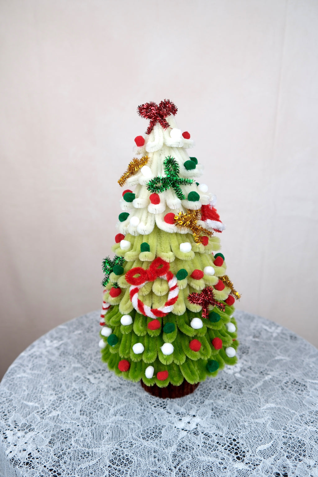 Versierde kerstboompjes