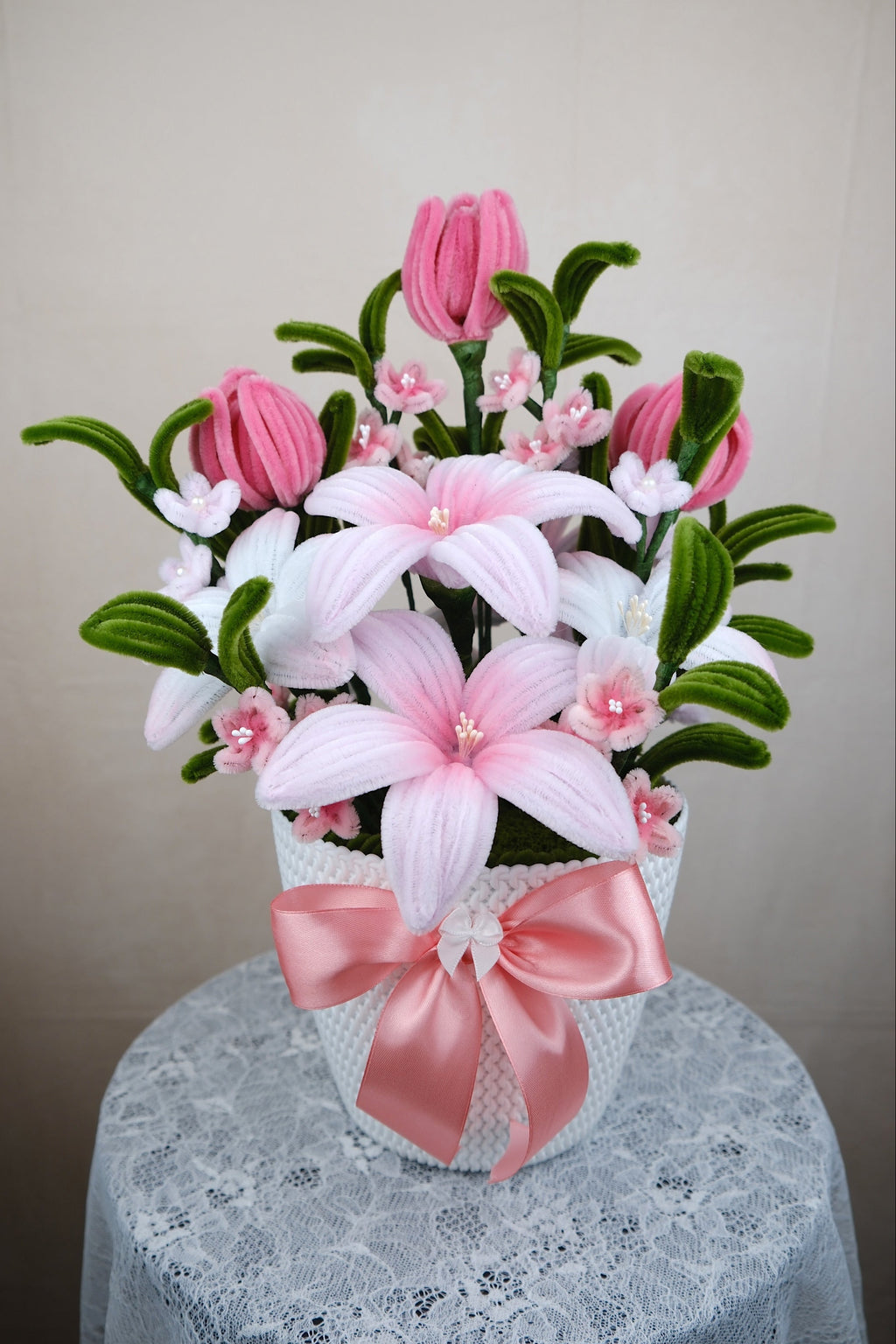 Bloemstuk 'Pink Whisper' (Pre-order)