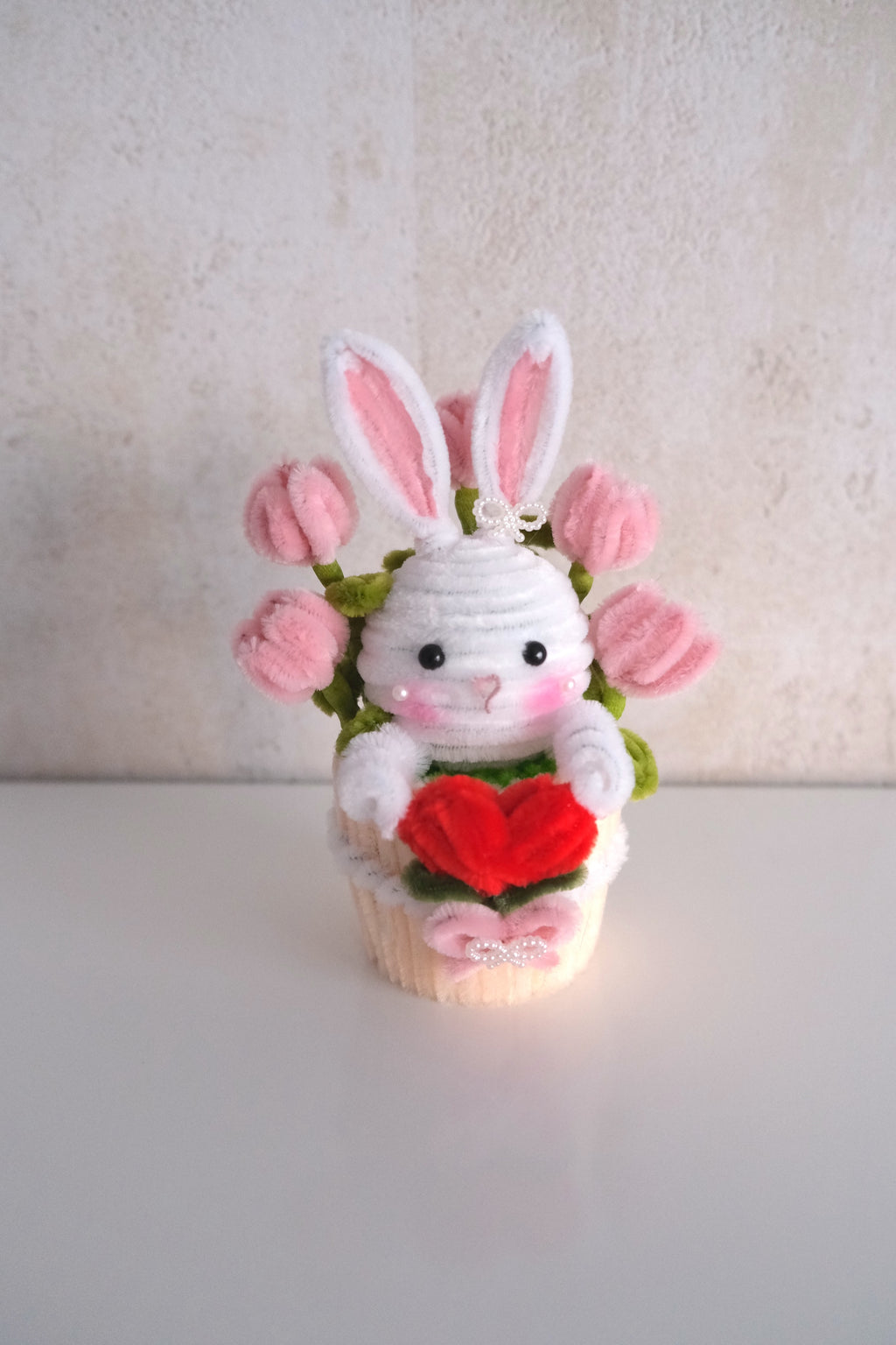 Pots de fleurs animaux avec cœur