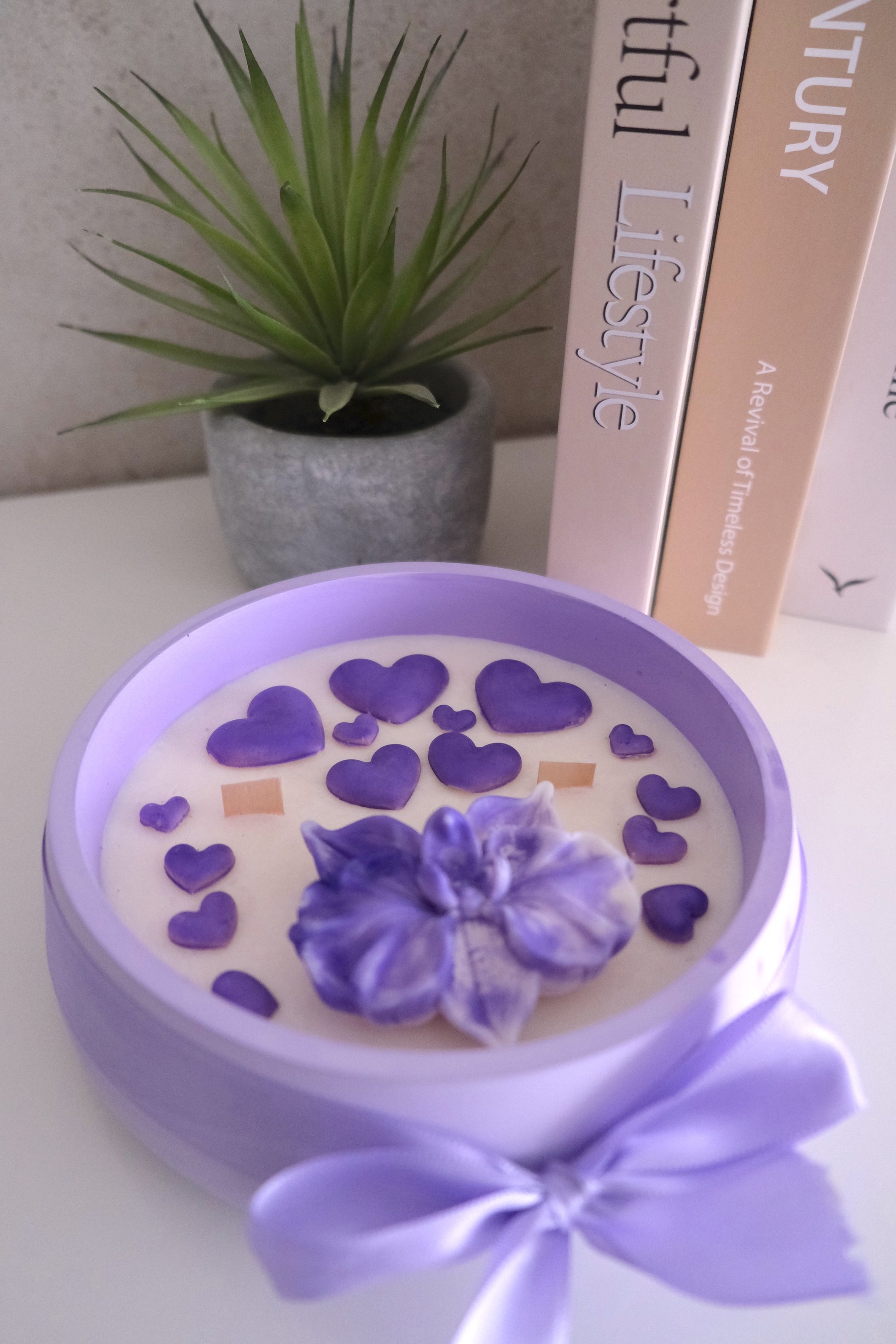 Kaars 'Purple Orchid'