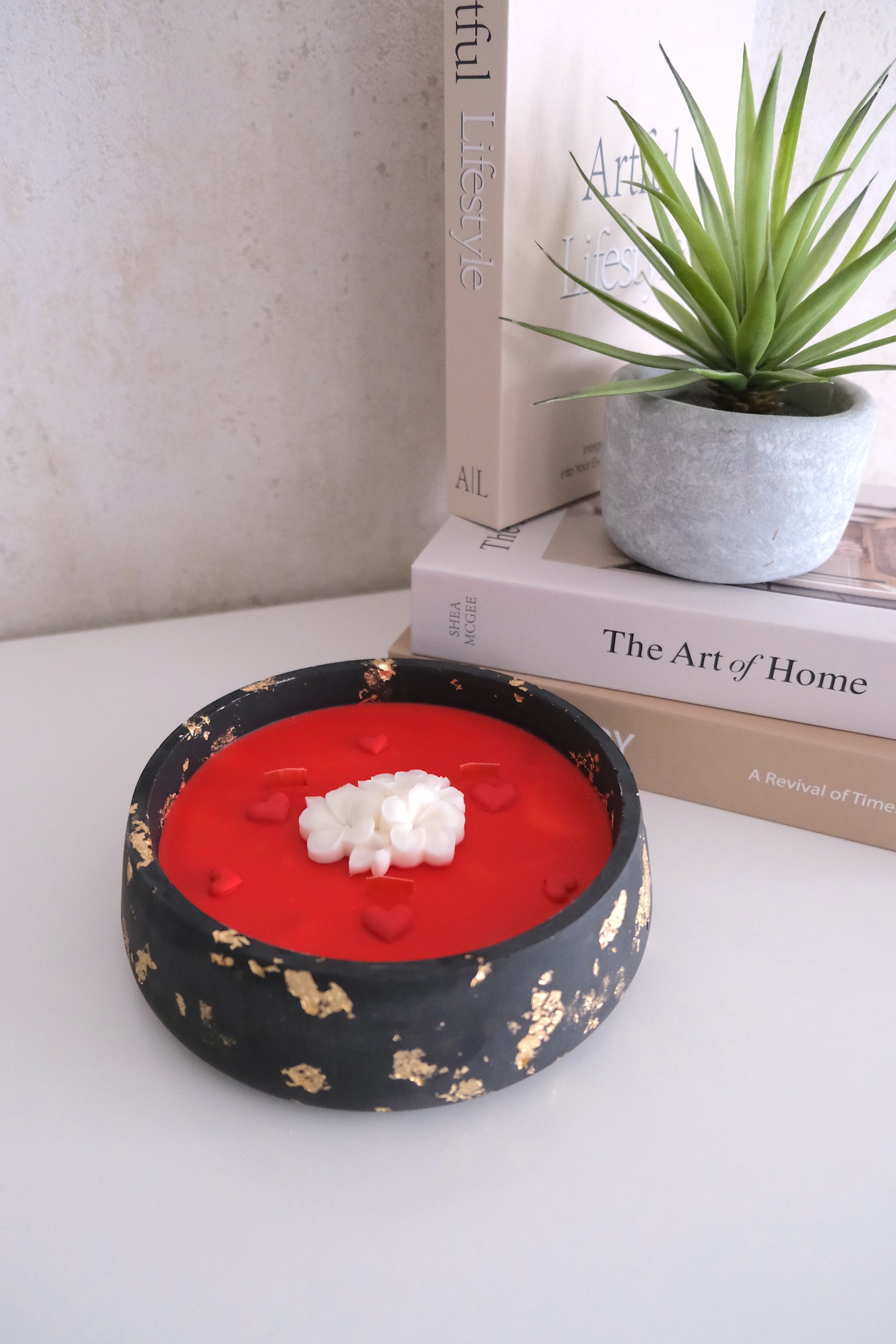 Kaars 'Crimson Heart'