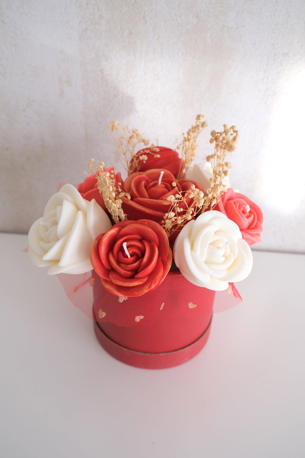 Bouquet de bougies « Rose » (Précommande)
