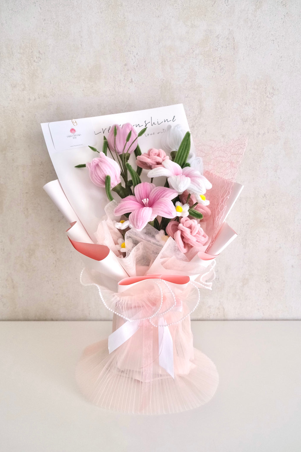 Bouquet 'Pétales rougissants'